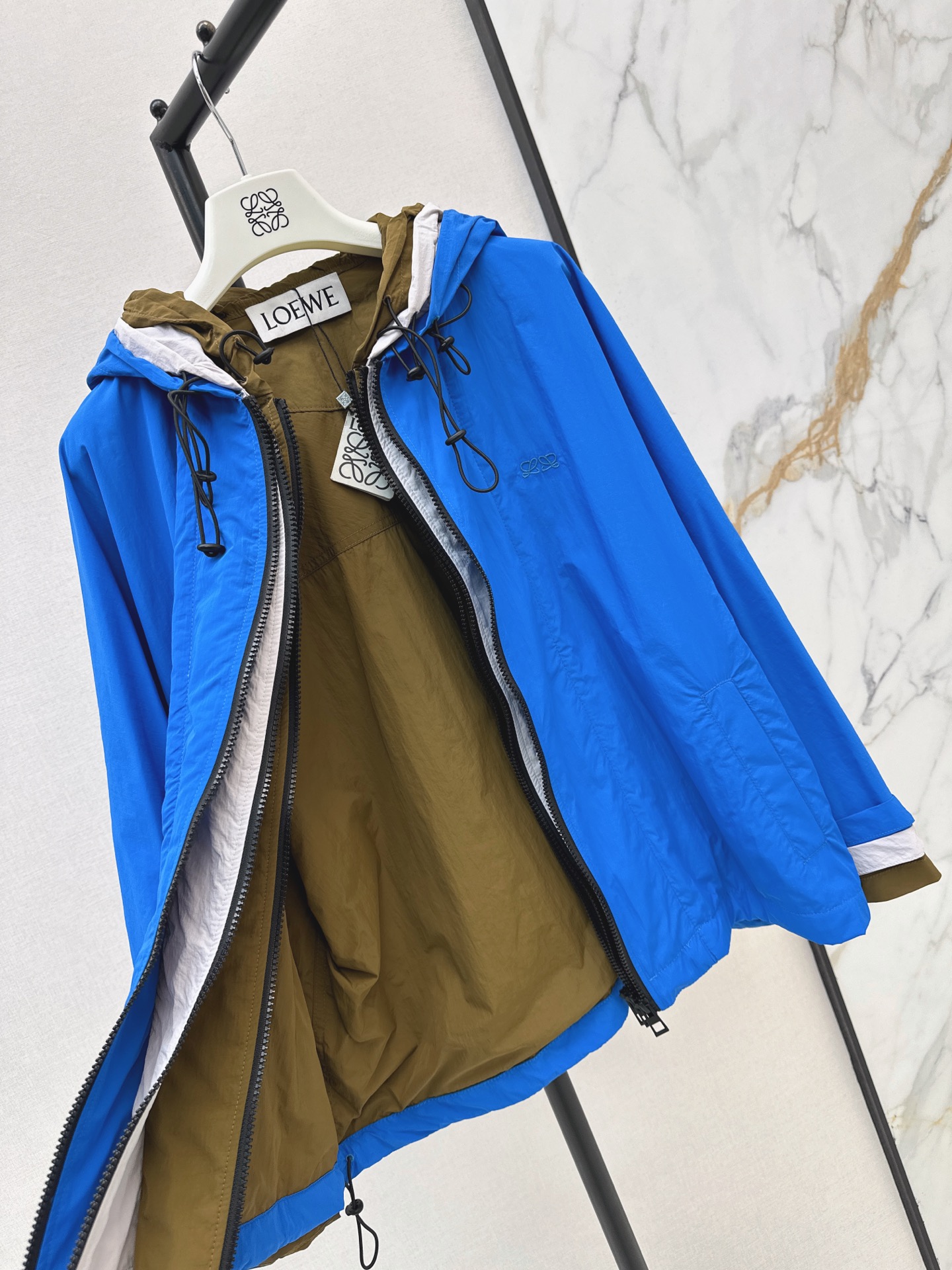 Loe 26fw hooded zipper jacket