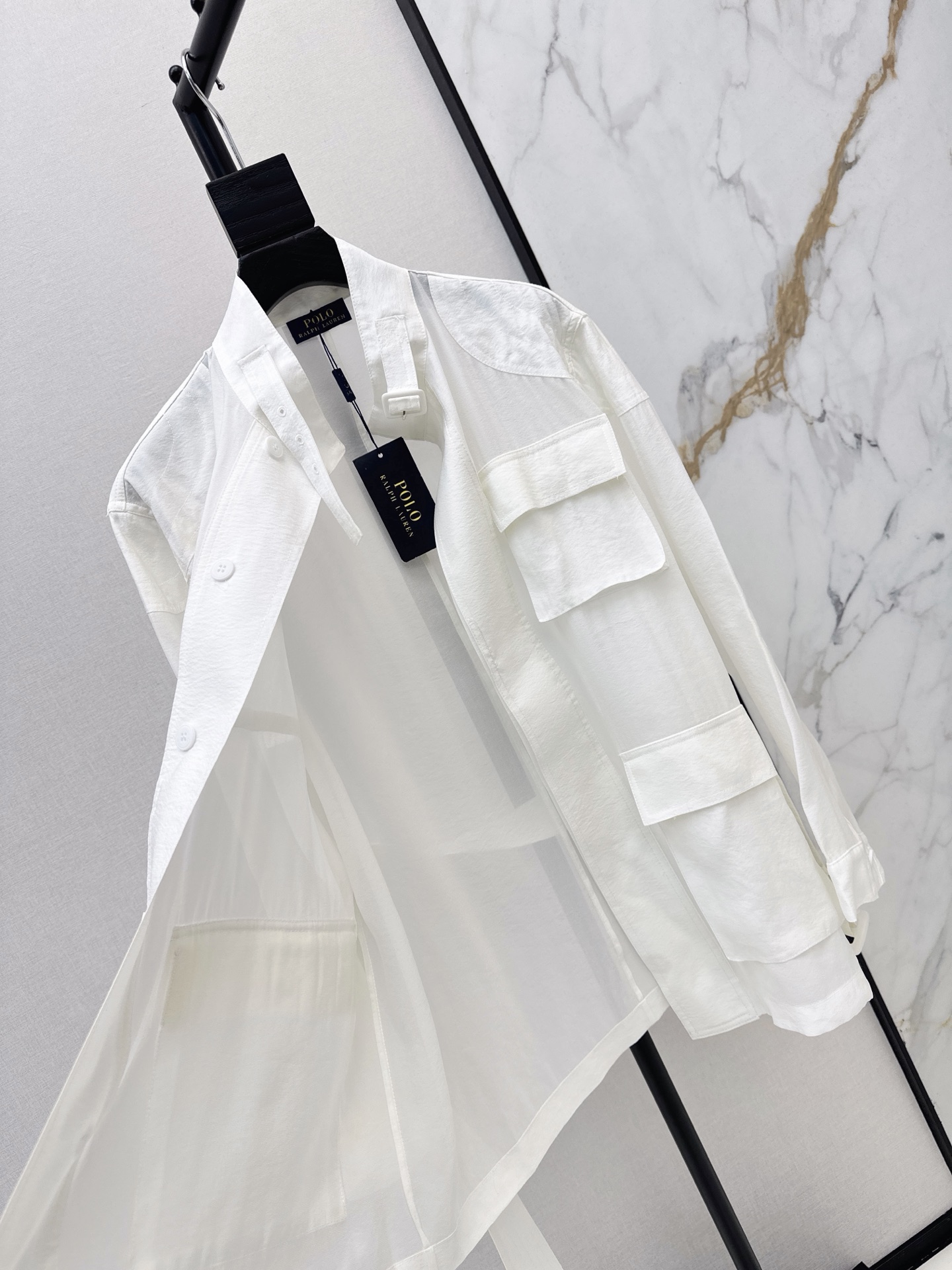 Ralp 26fw stand collar belted jacket
