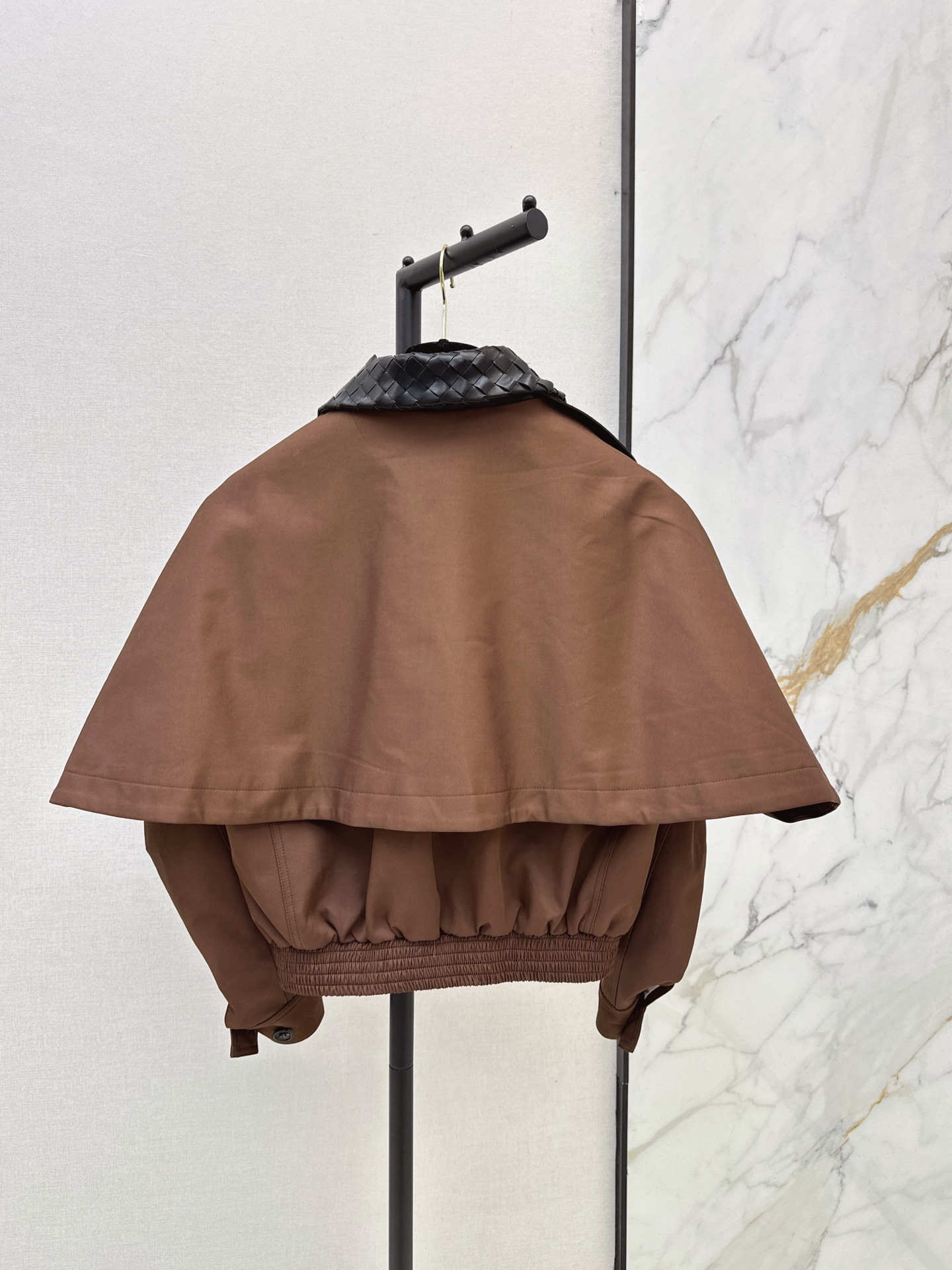 Bott 26fw woven neck cropped jacket
