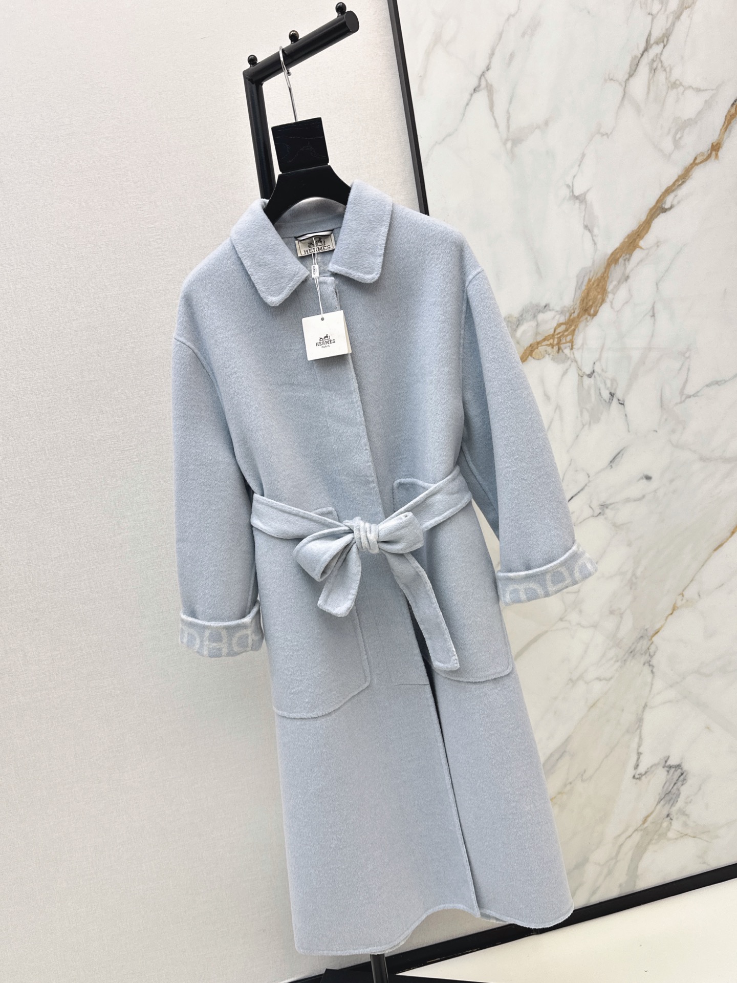 Her 26fw cashmere belted overcoats