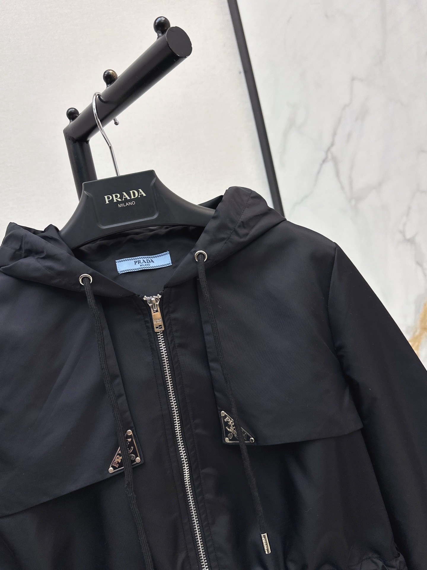 Pra 26fw drawstring hooded jacket