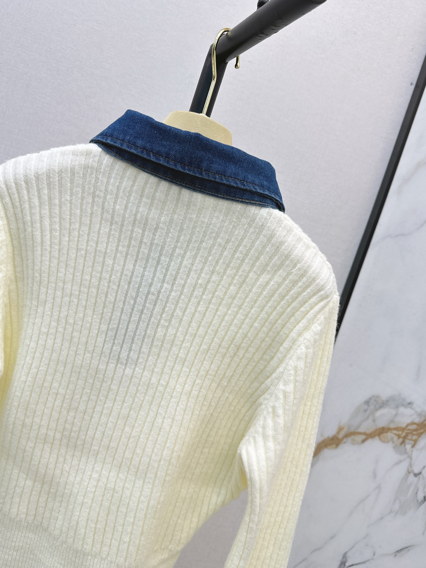 Miu 26fw 2in1 knit sweater