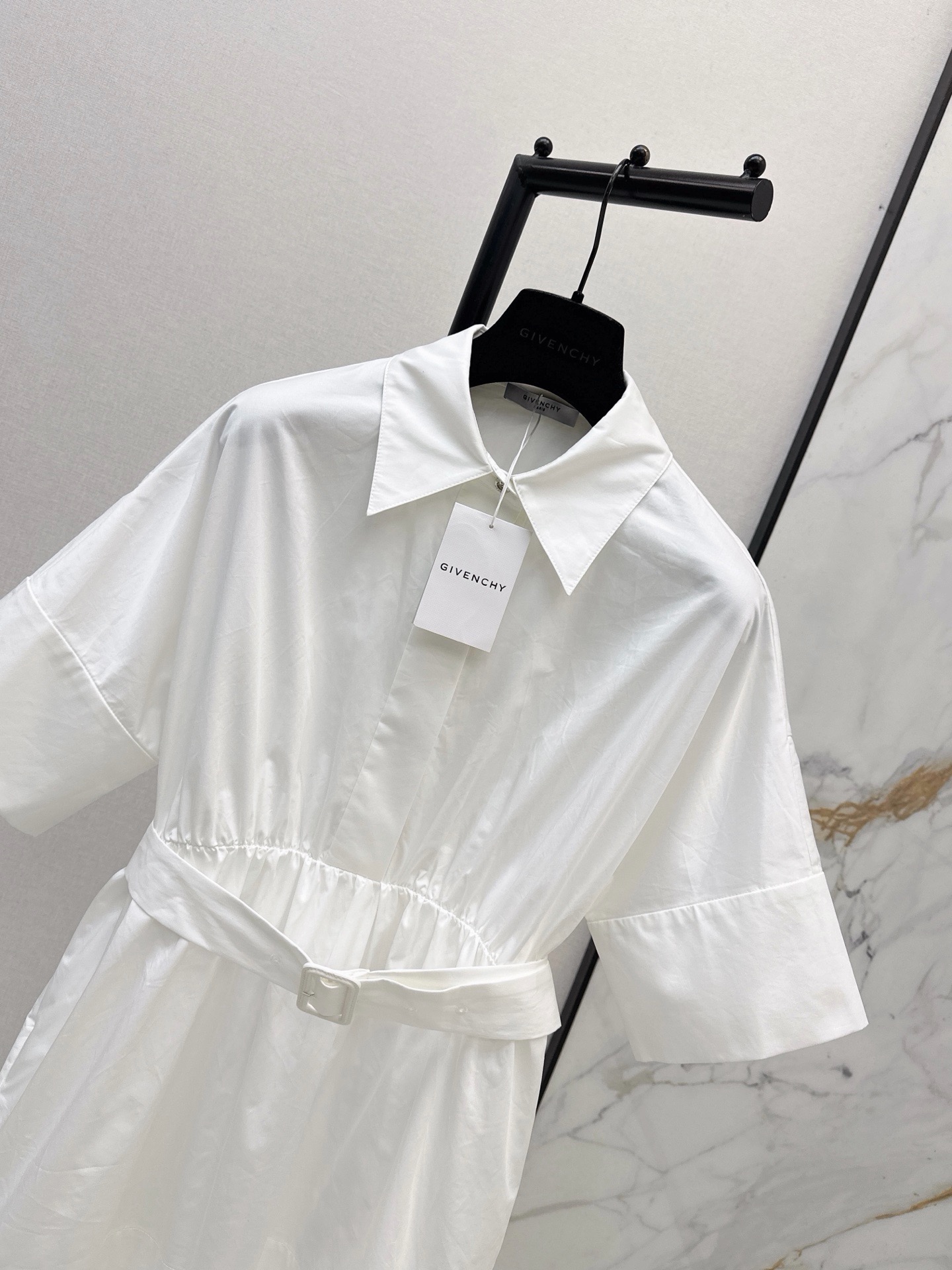 Giv 26ss belted shirt dress