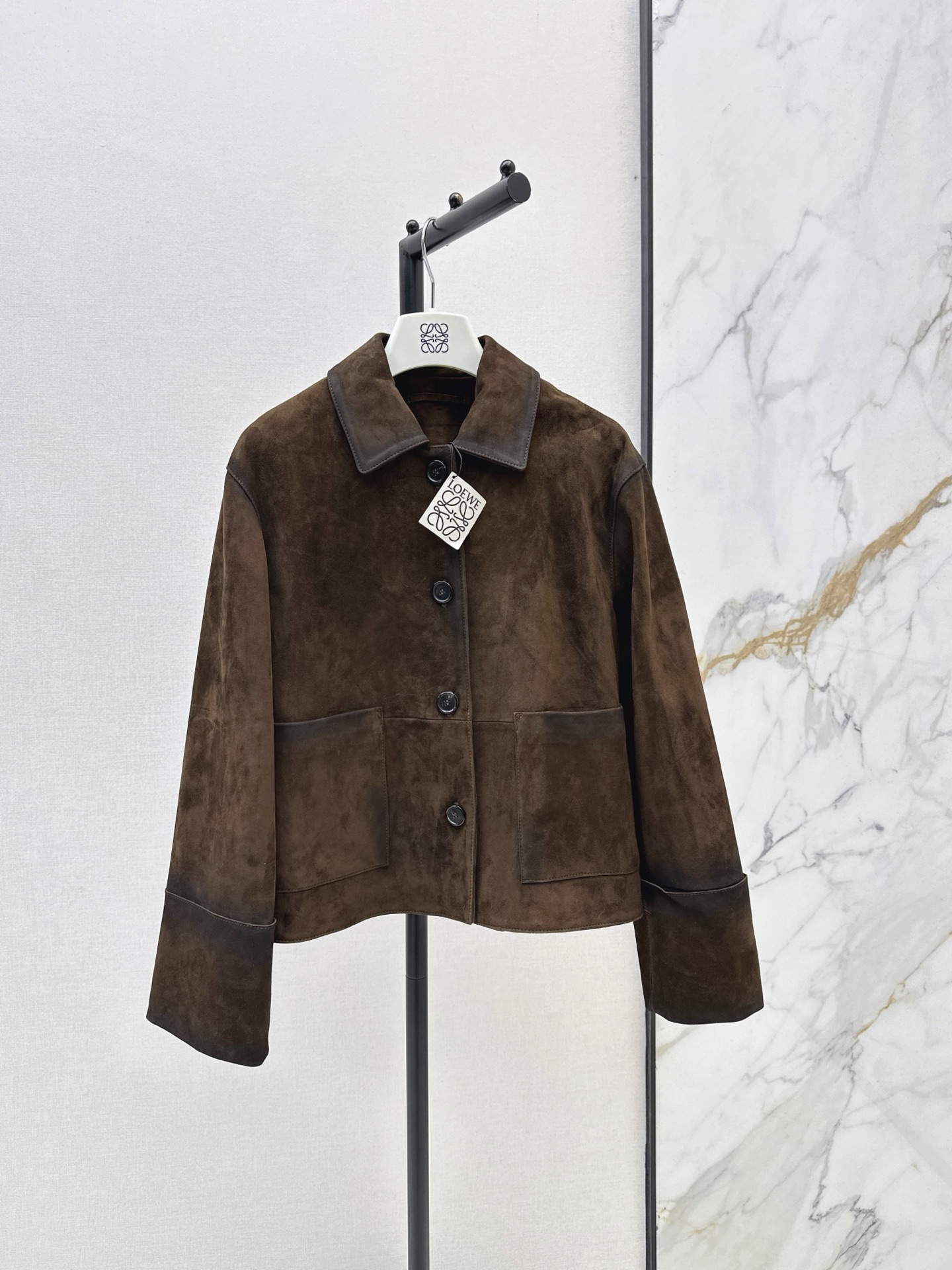 Loe 26fw suede leather jacket