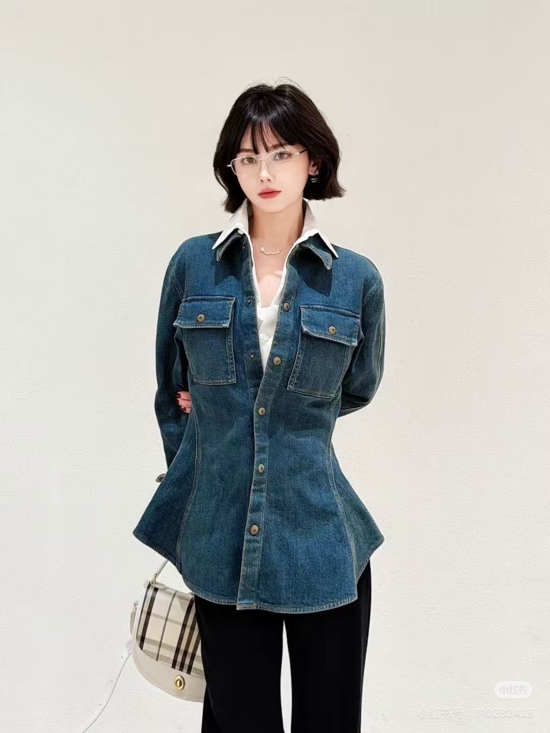 Bur 26fw denim shirt