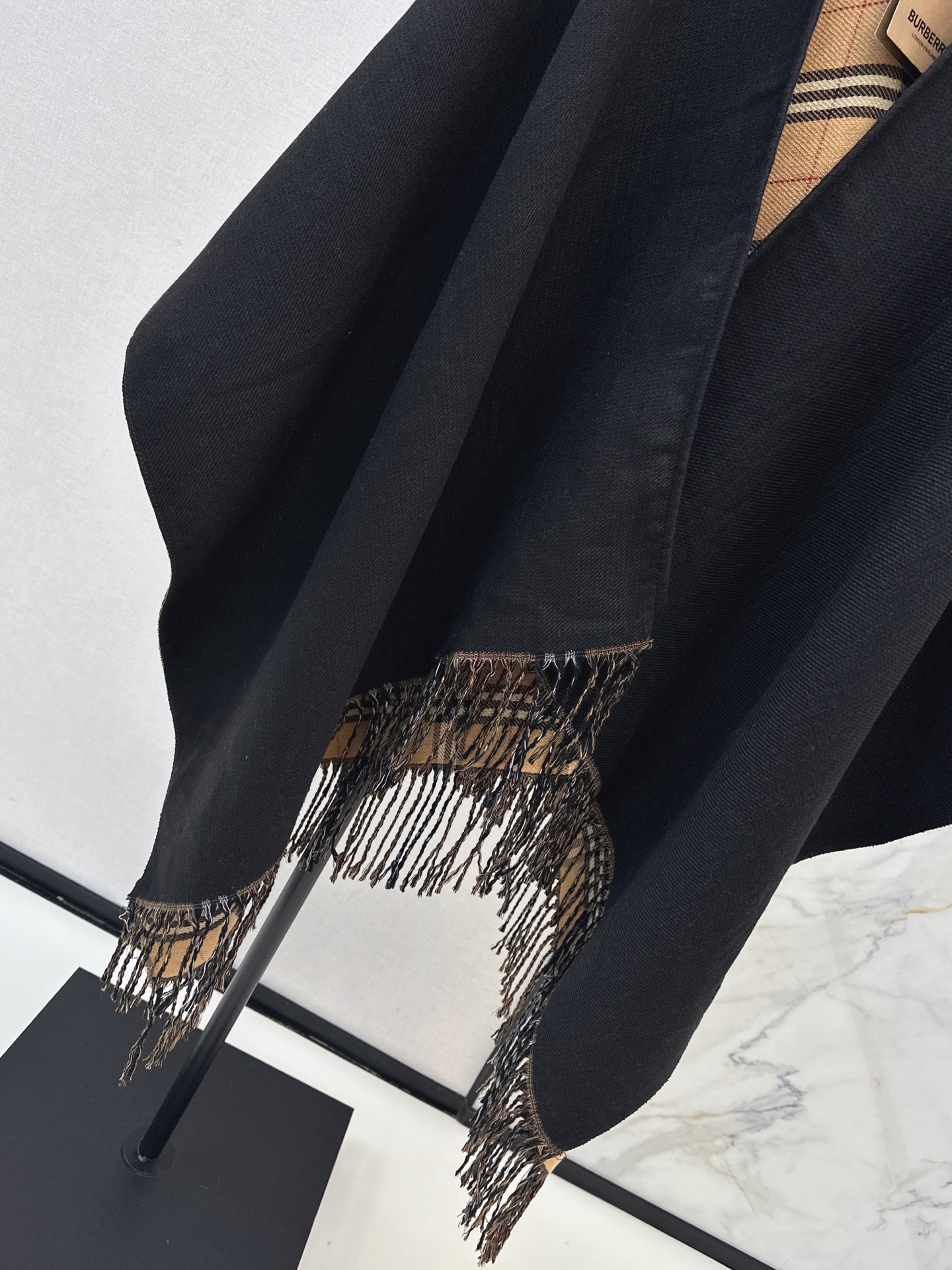 Bur 26fw wool shawls cape