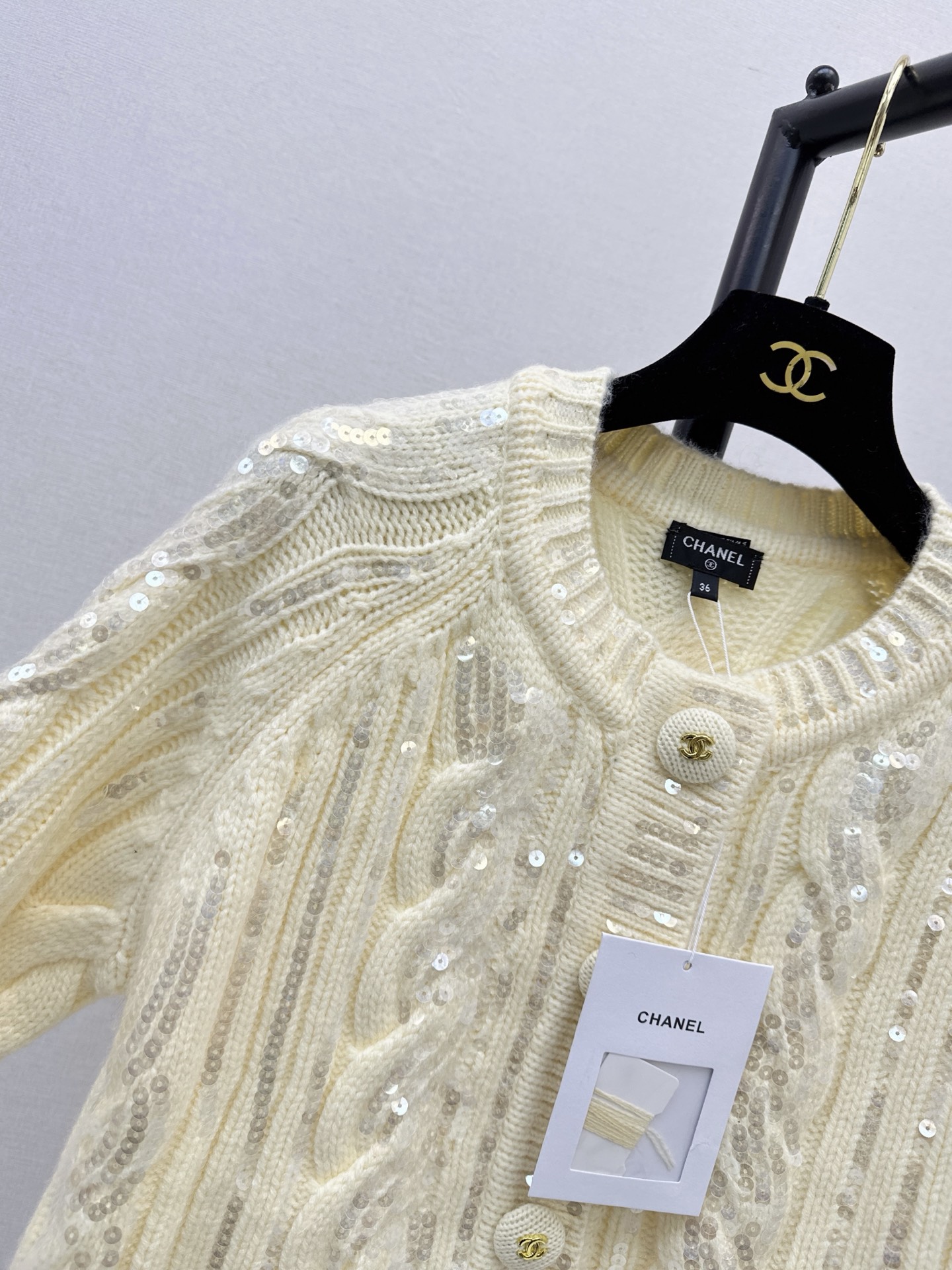 Chan 26fw sequin cardigan