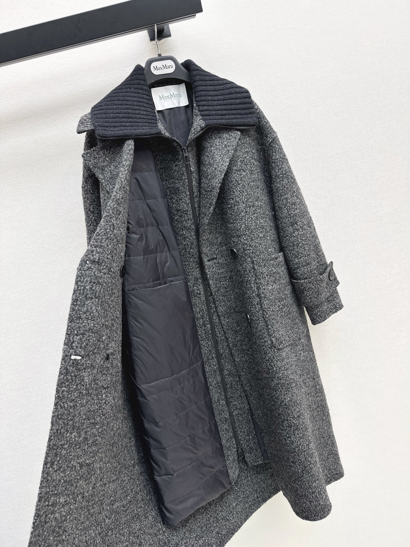 Max 26fw down vest double breasted overcoats set