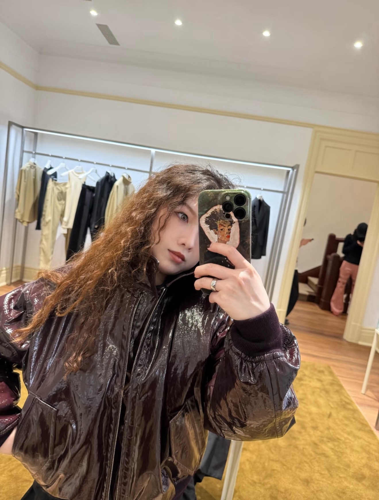 Sain 26fw leather jacket
