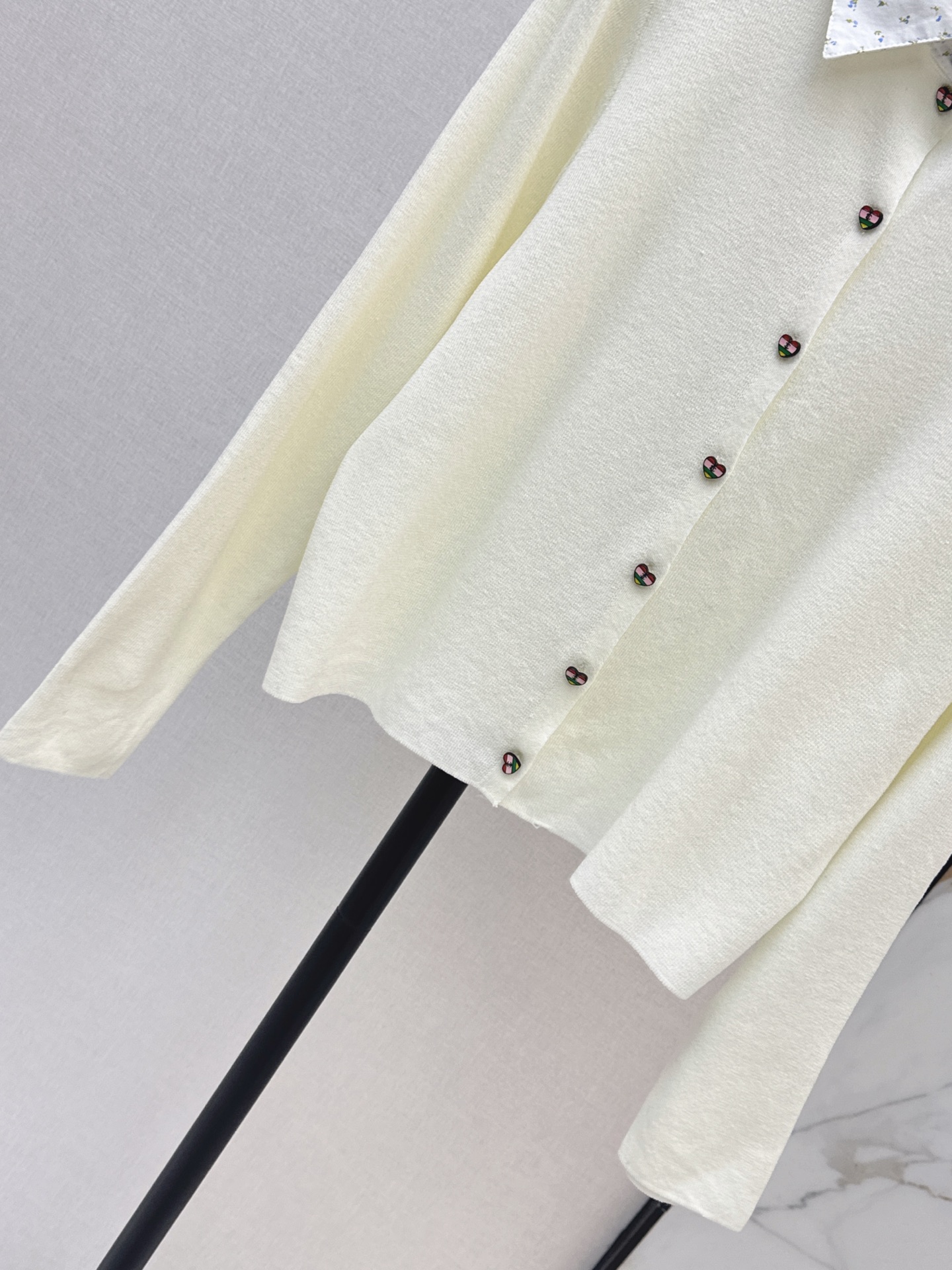 Chan 26fw 2in1 knit cardigan