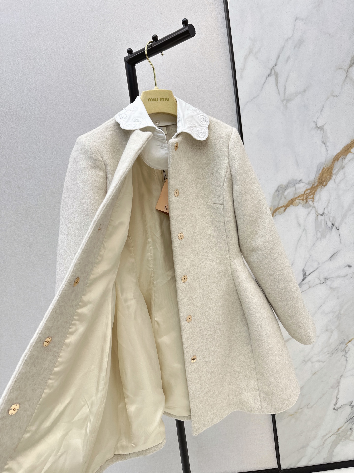 Miu 26fw woolen jacket dress