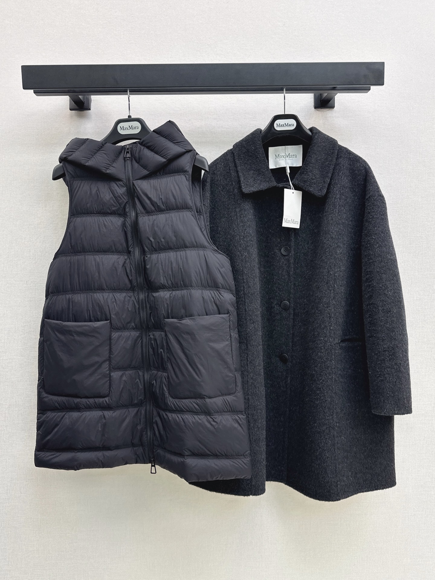 Max 26fw down vest woolen overcoats sets