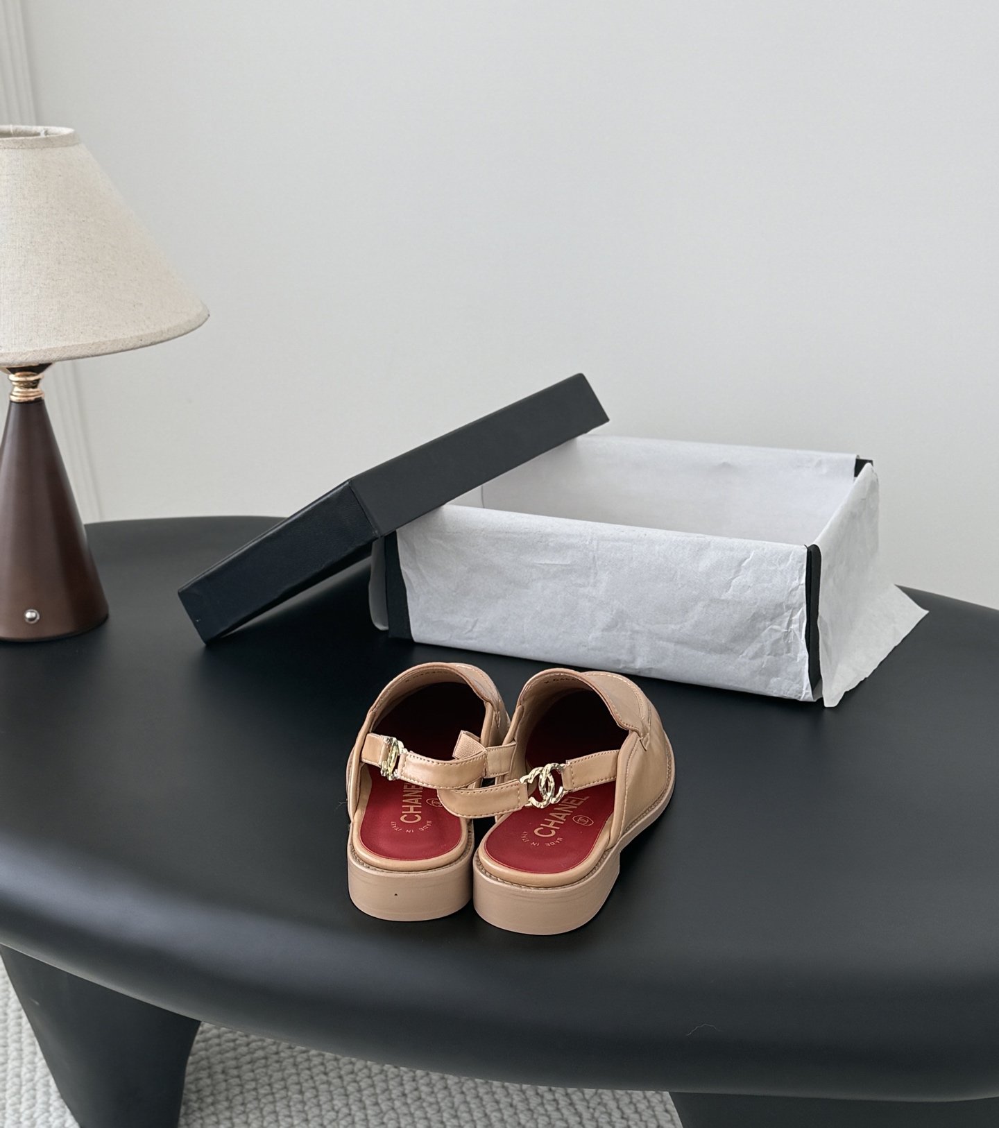 Chan 26ss slingback loafers