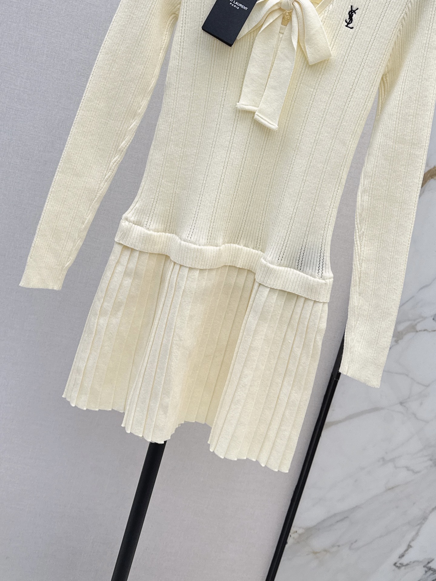 Sain 26fw ribbon knit dress