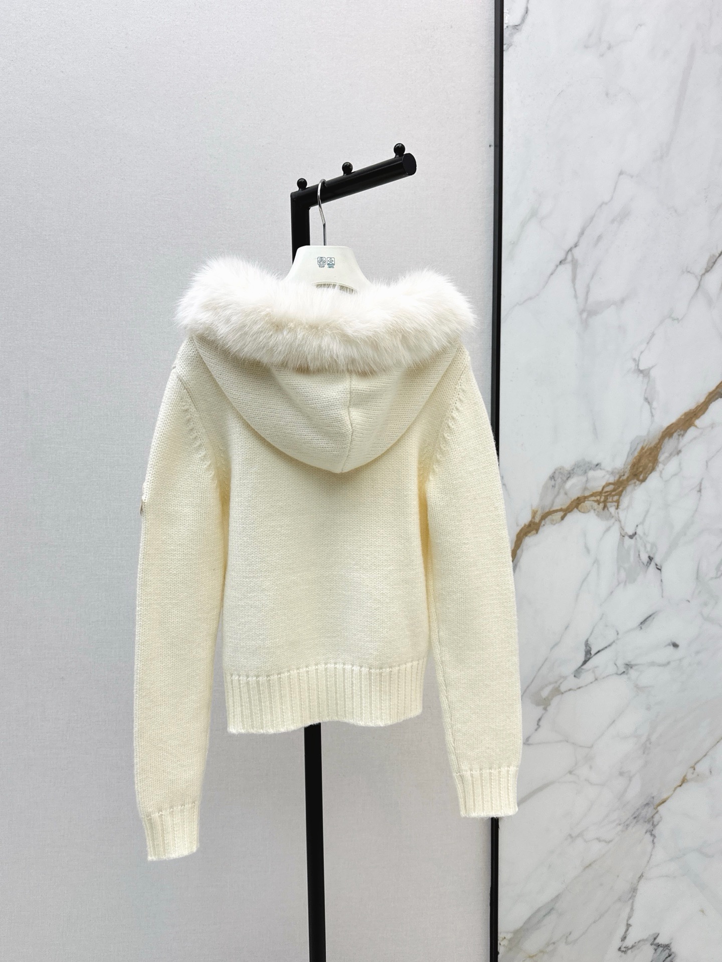 Monc 26fw hooded knit jacket