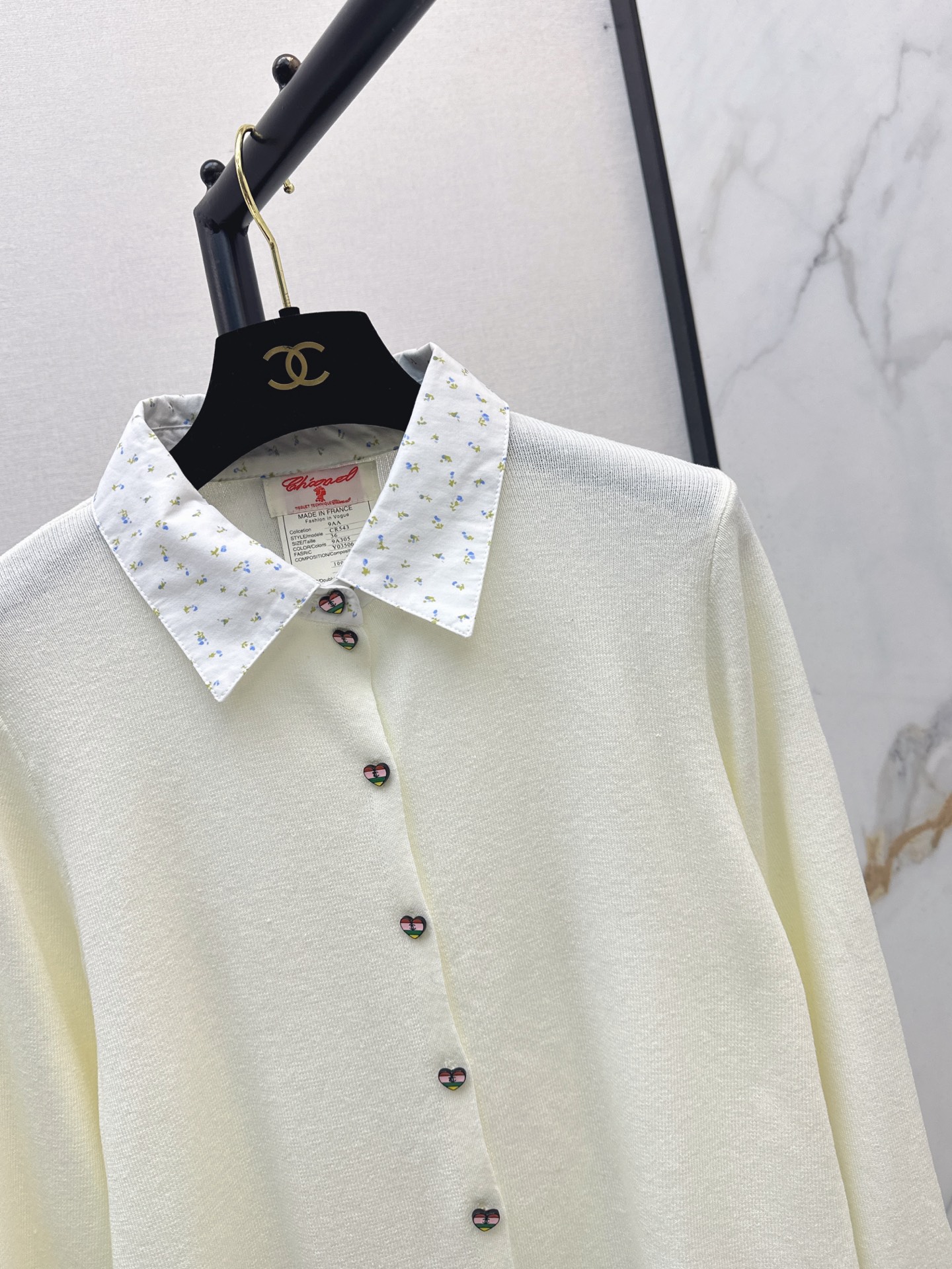 Chan 26fw 2in1 knit cardigan