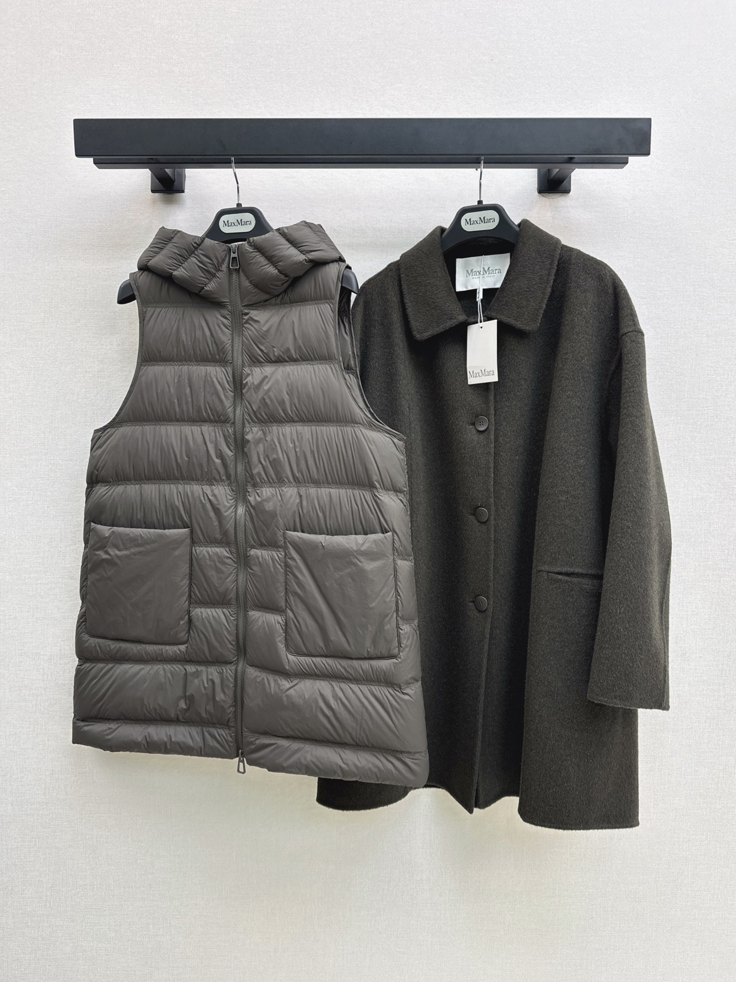 Max 26fw down vest woolen overcoats sets