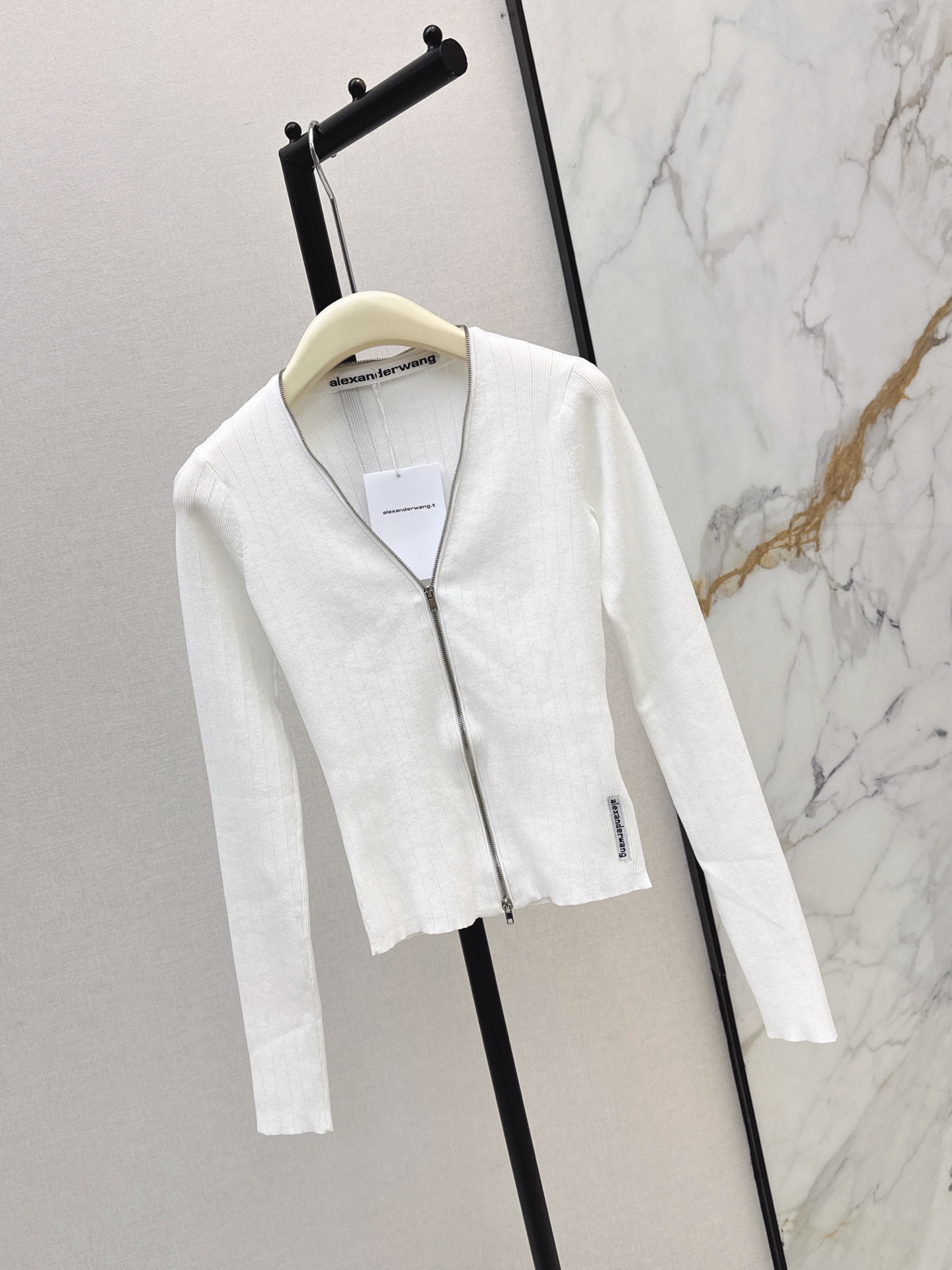 Alex 26fw zipper knit cardigan
