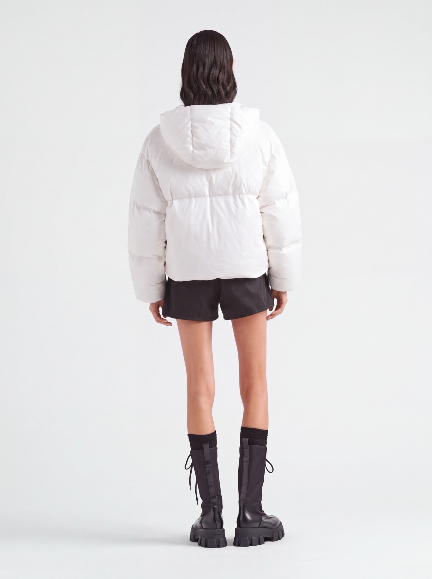 Pra 26fw hooded ski down jacket