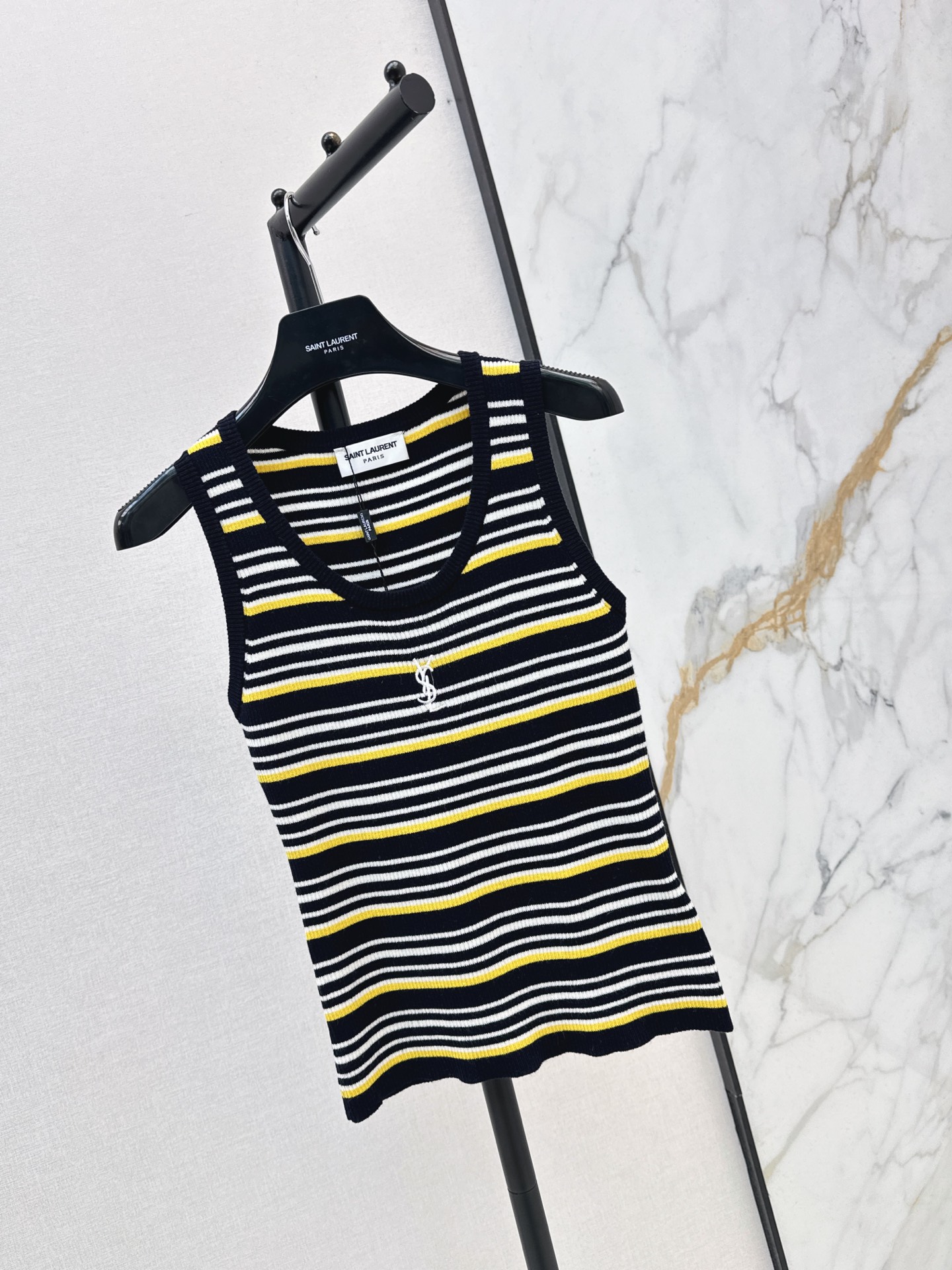 Sain 26fw stripe knit vest