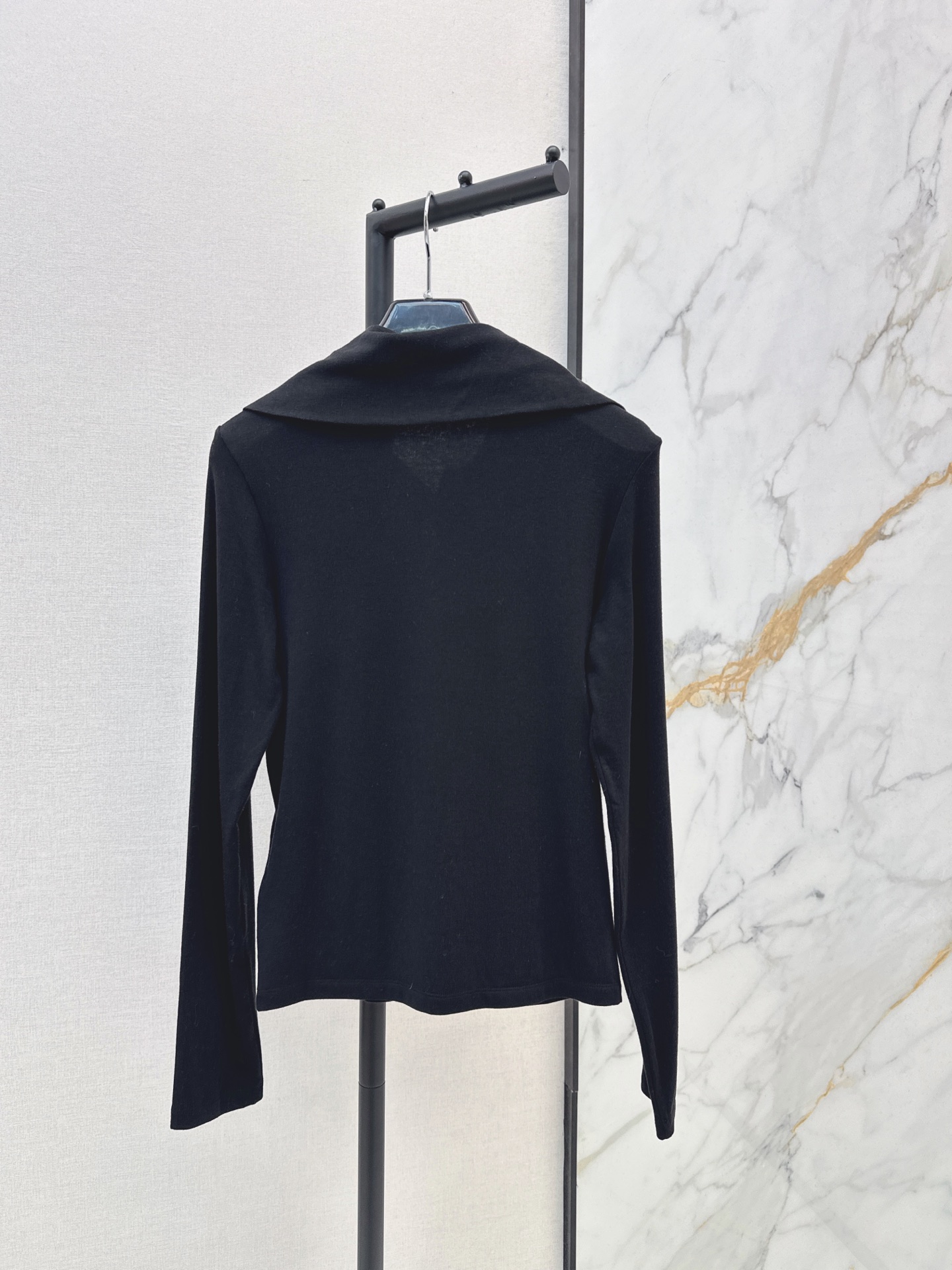 Sain 26fw zip-up knit basic tee