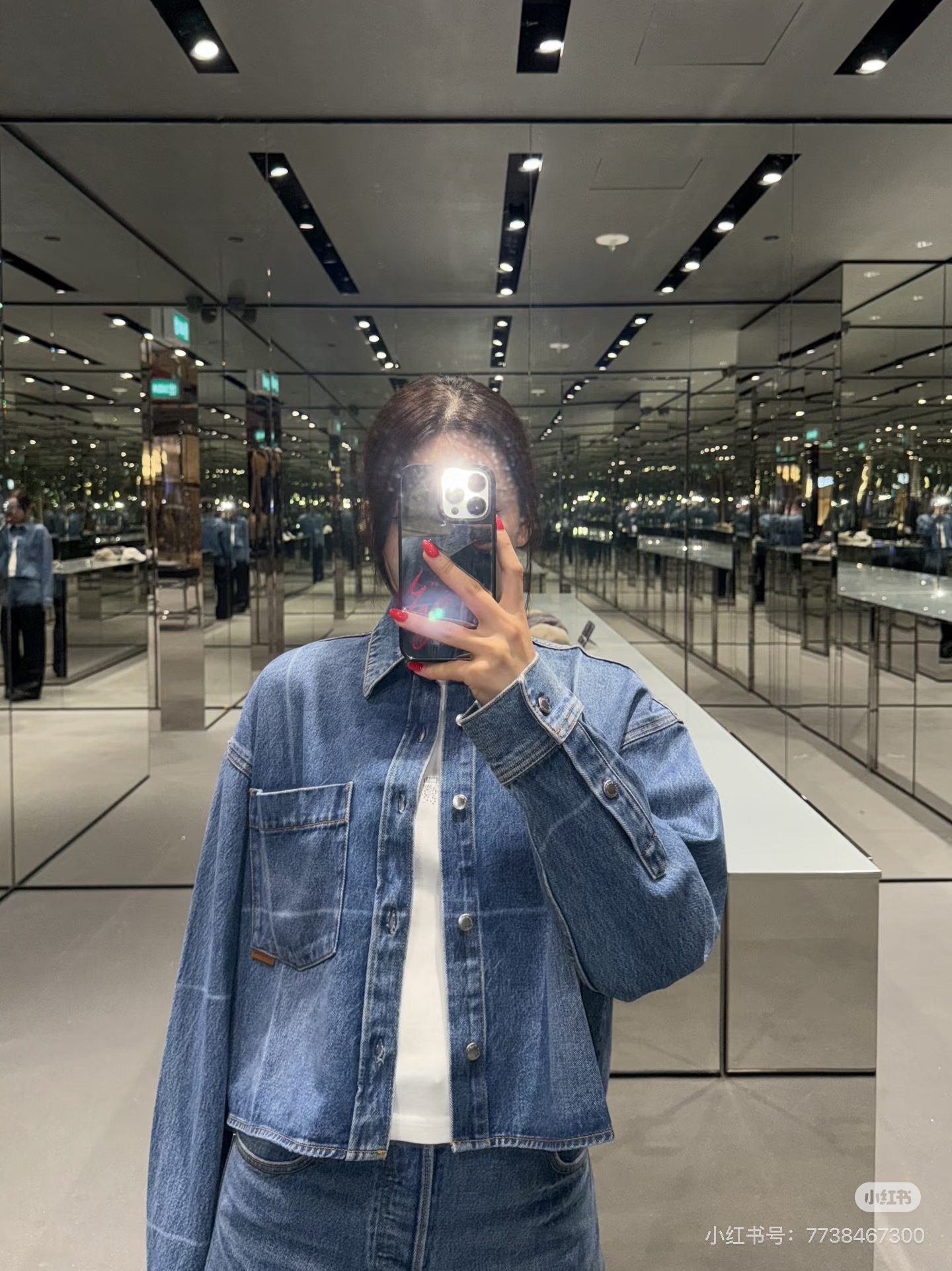 Alex 26fw cropped denim shirt