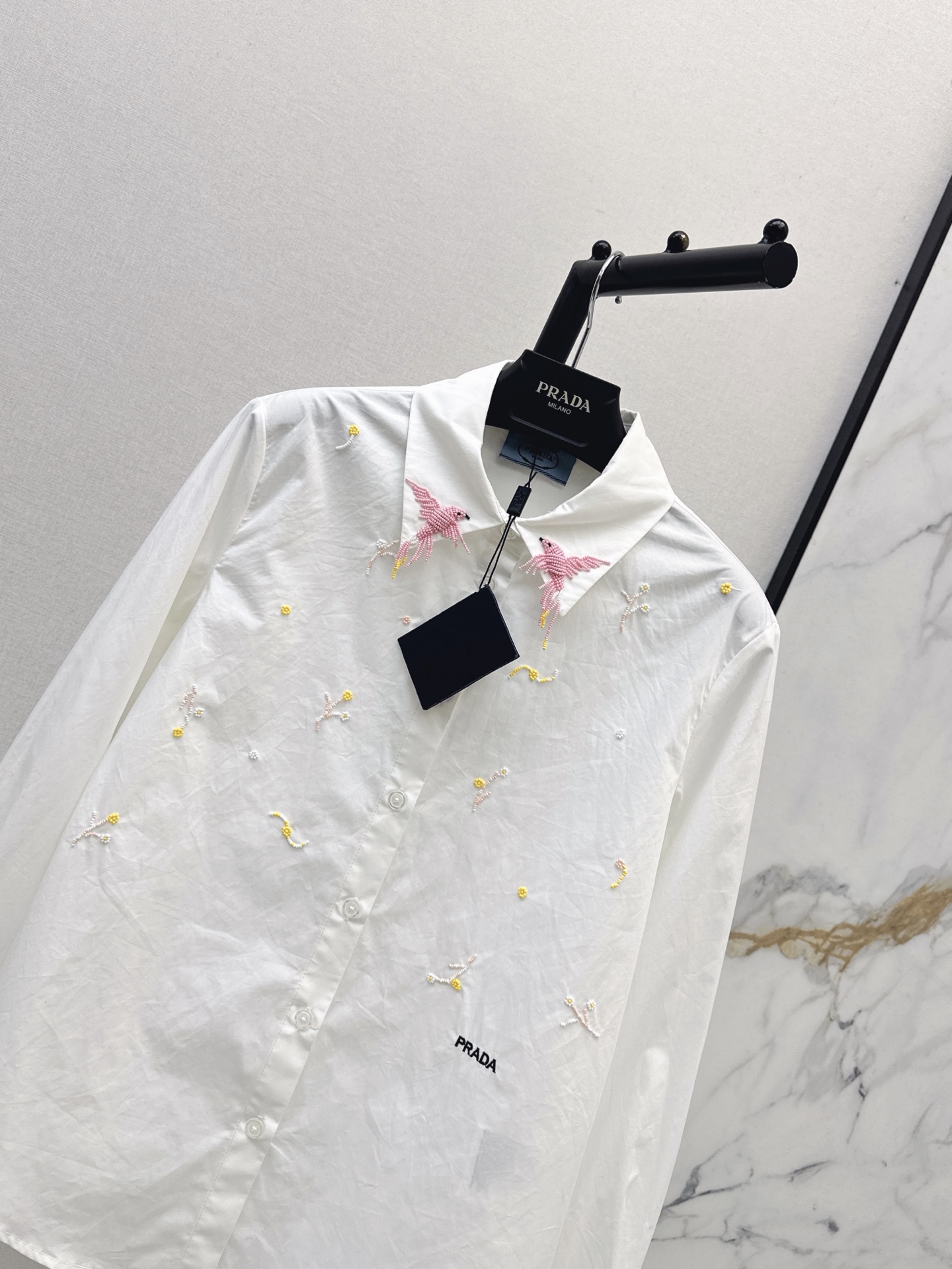 Pra 26fw Embroidered Shirt