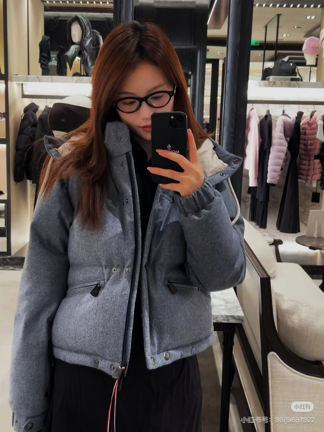 Monc 26fw detachable sleeve down jacket