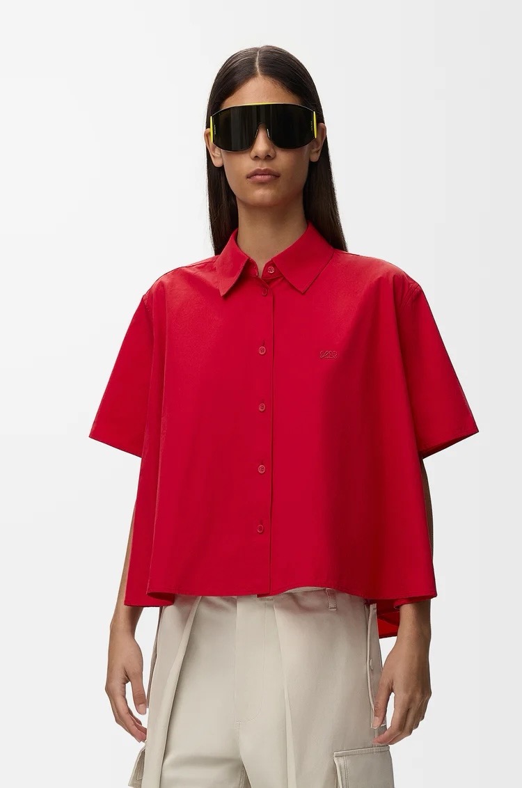 Loe 26fw cropped shirt