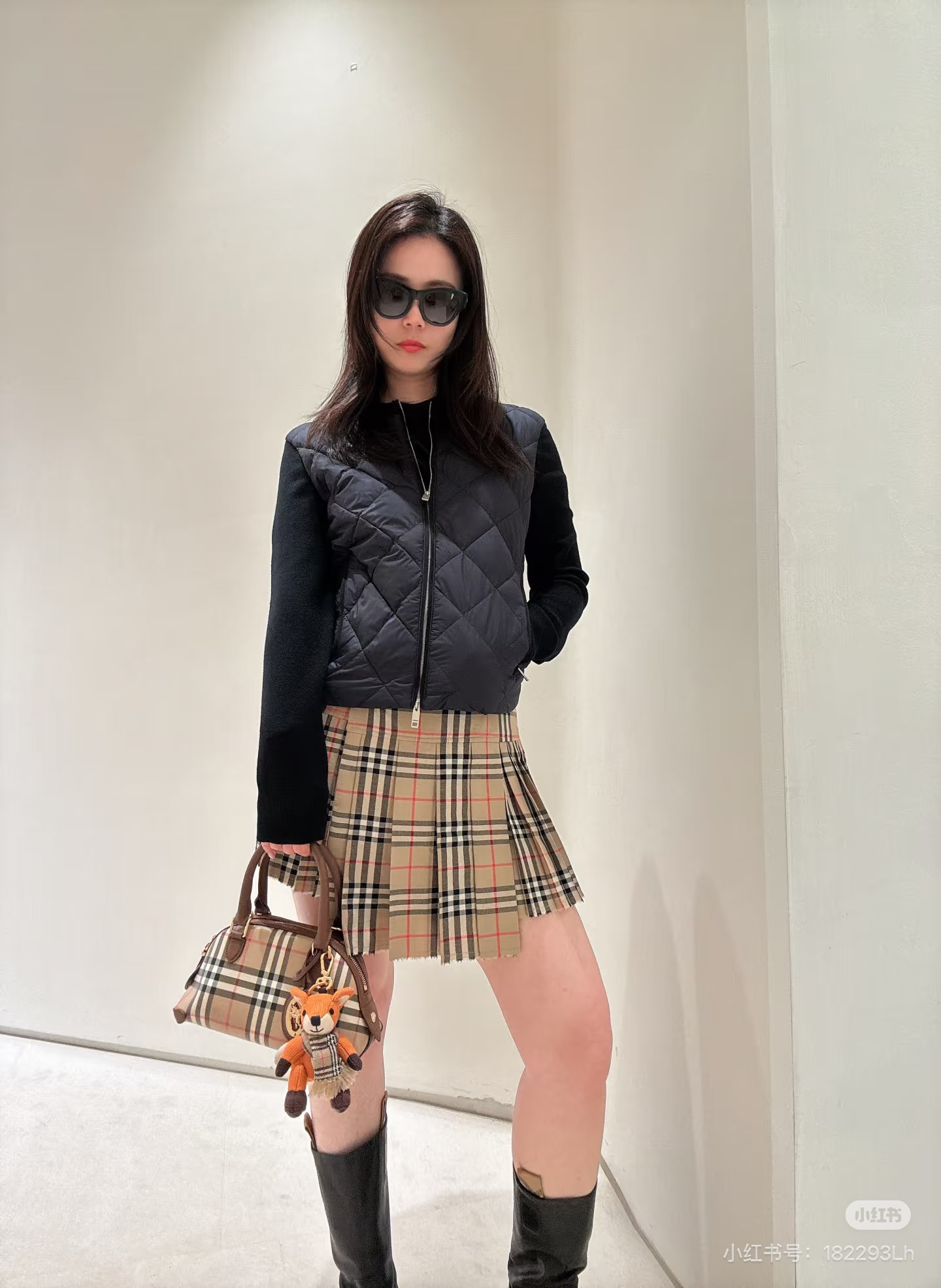 Bur 26fw knit contract down jacket
