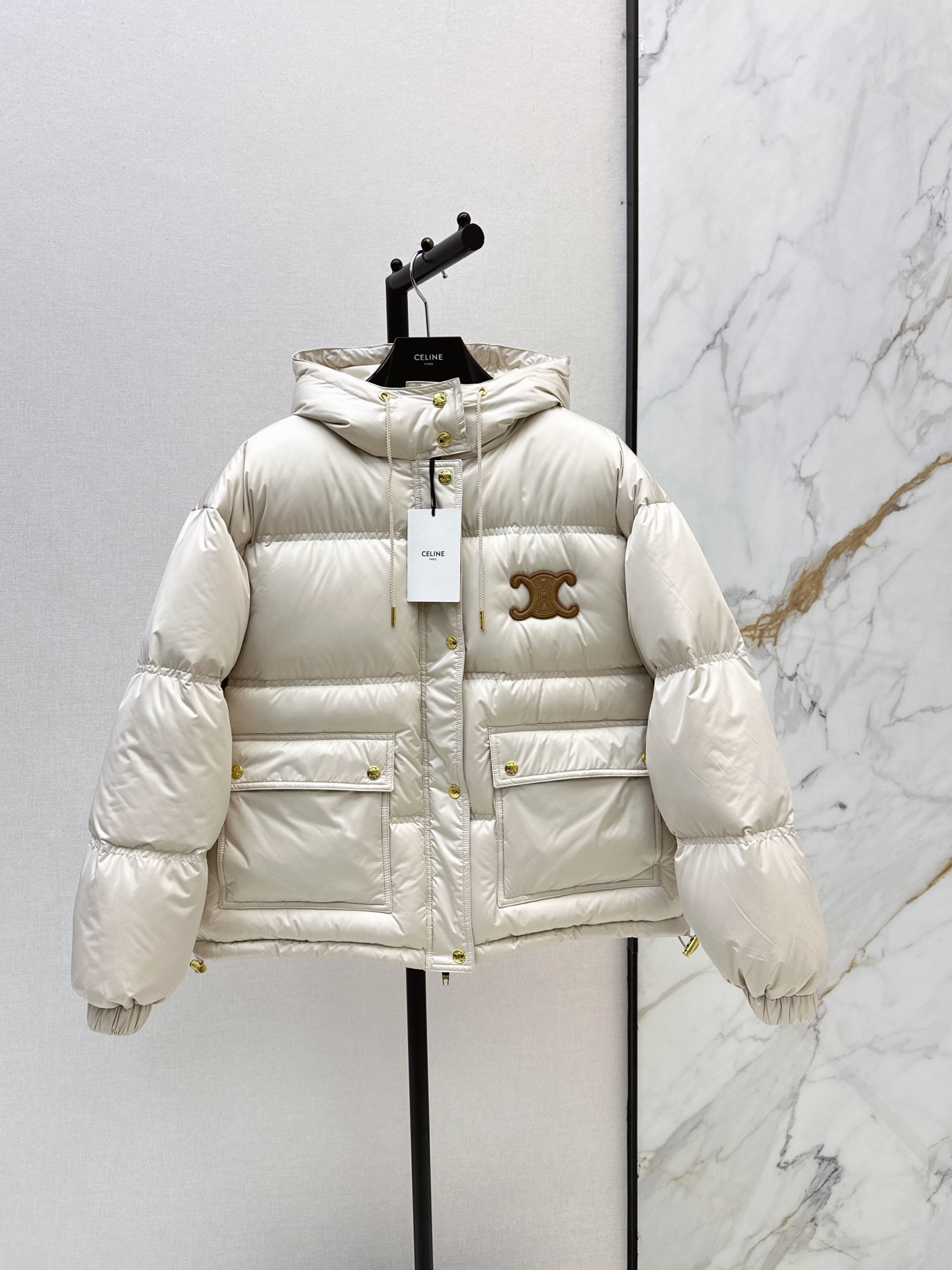 Celi 26fw hooded down jacket