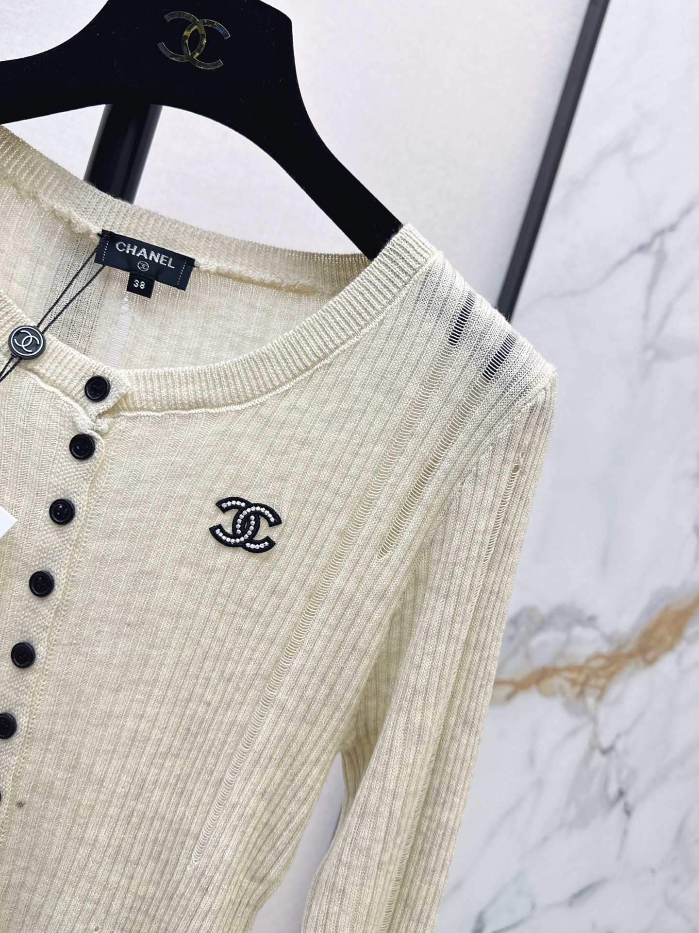 Chan 26fw stretch knit top