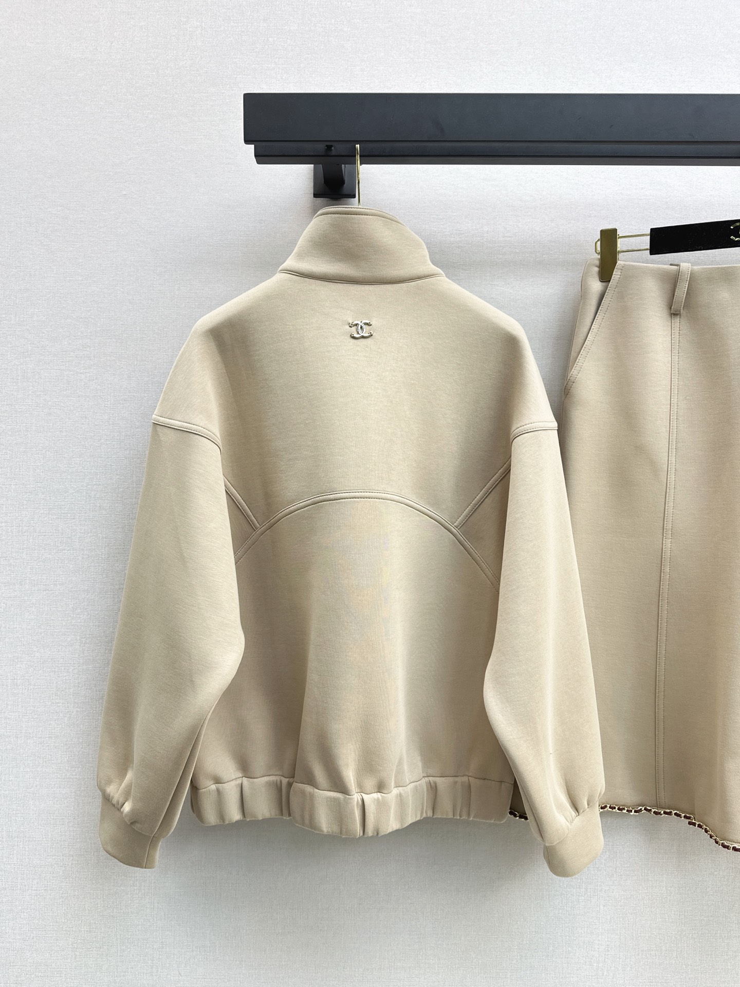 Chan 26fw zip-up sweatshirt skirt sets