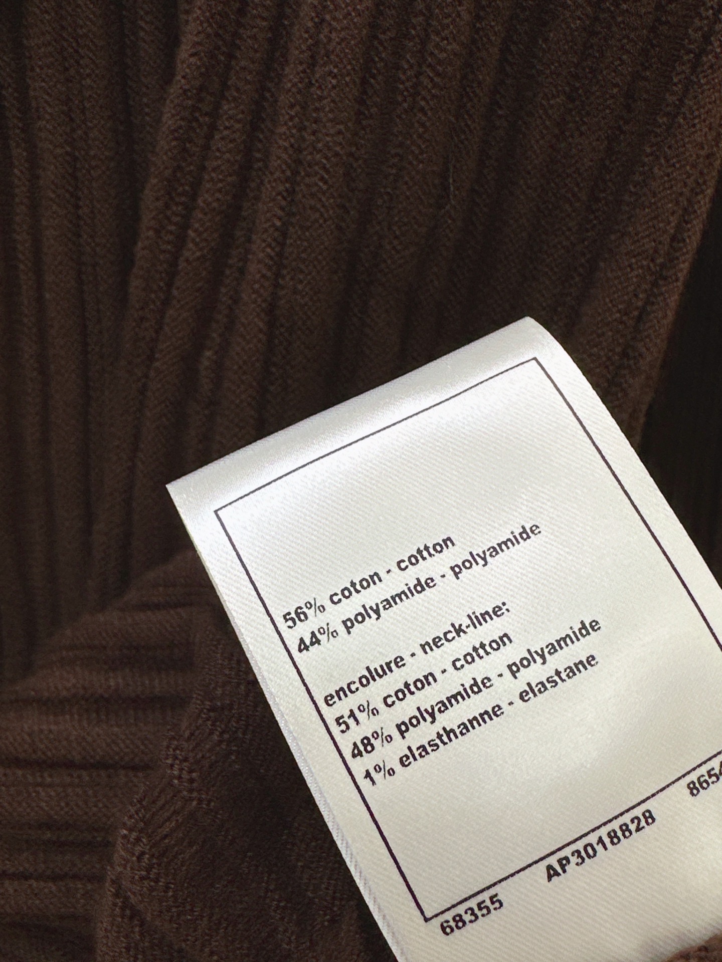 Chan 26fw ribble knit sweater