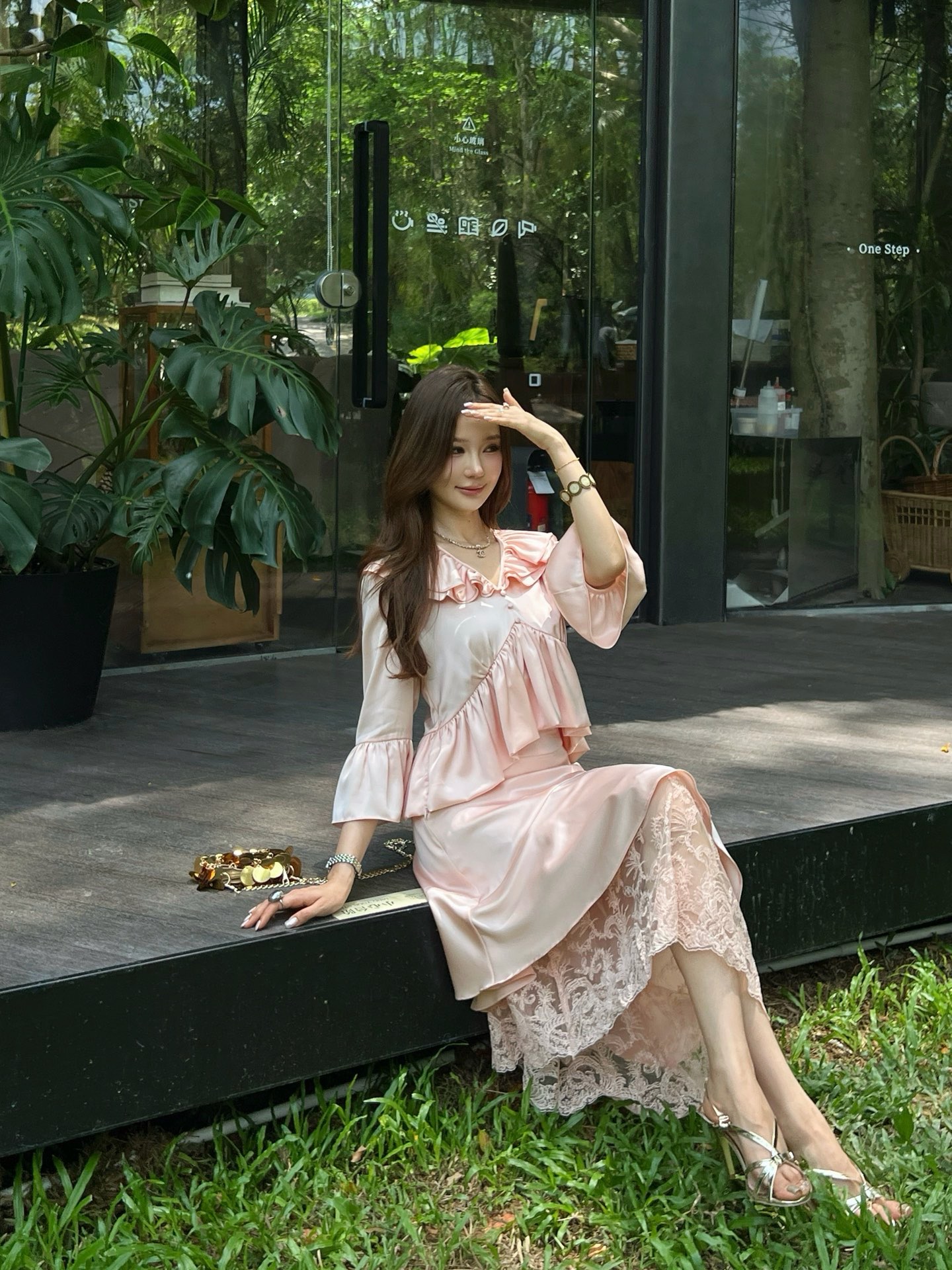 Chol 26ss contract lace skirt