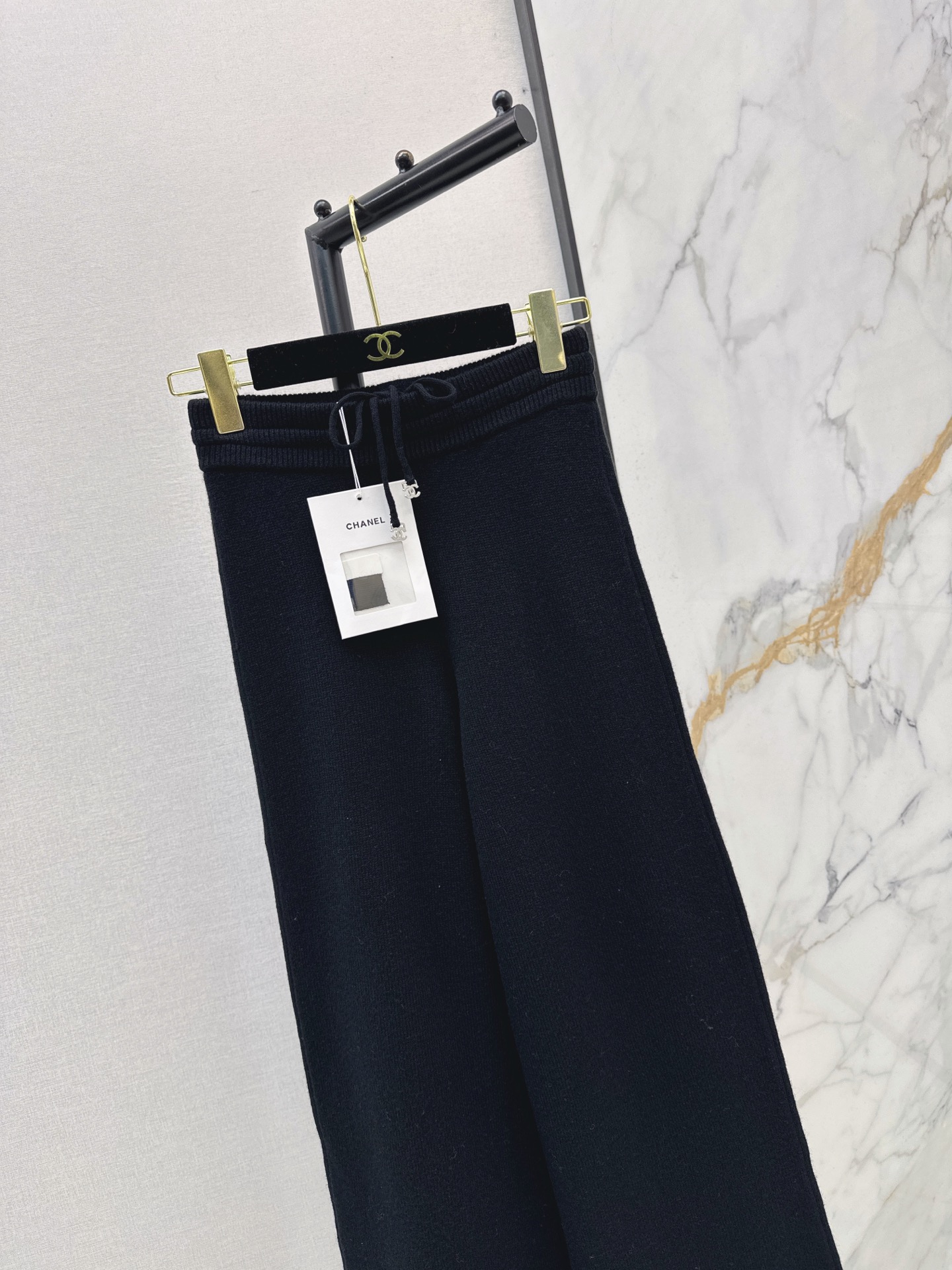 Chan 26fw cashmere straight-leg pants