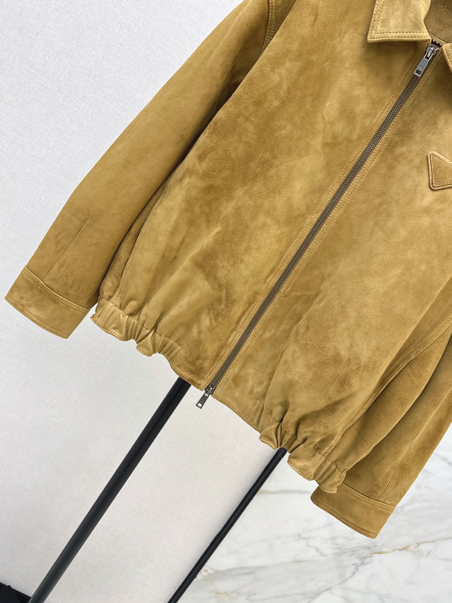 Pra 26fw suede leather jacket