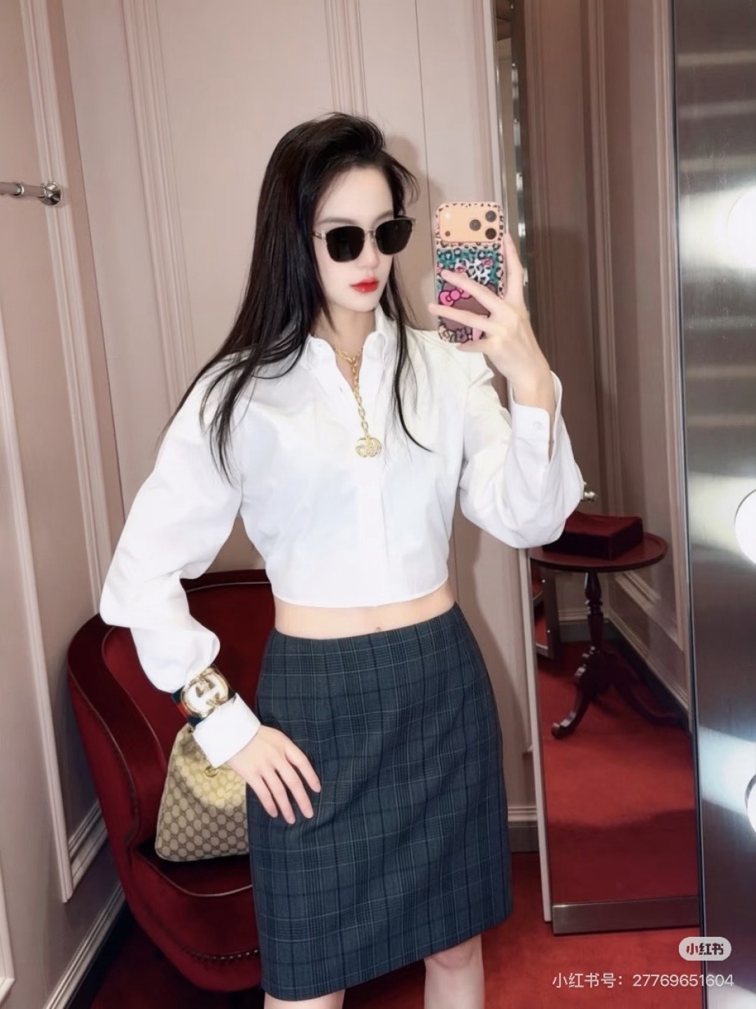 Guc 26fw cropped shirt
