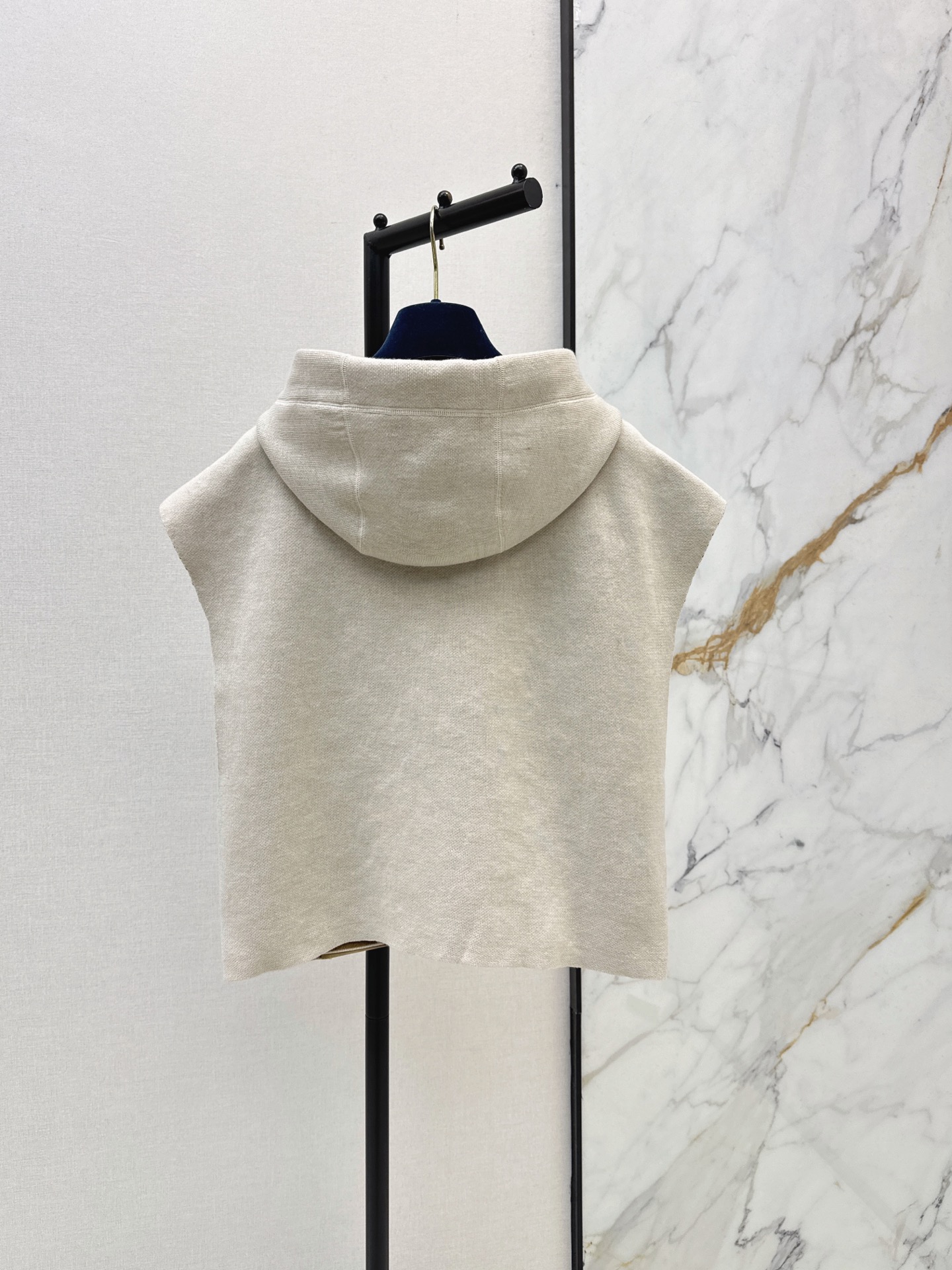 Loui 26ss hooded cape vest jacket