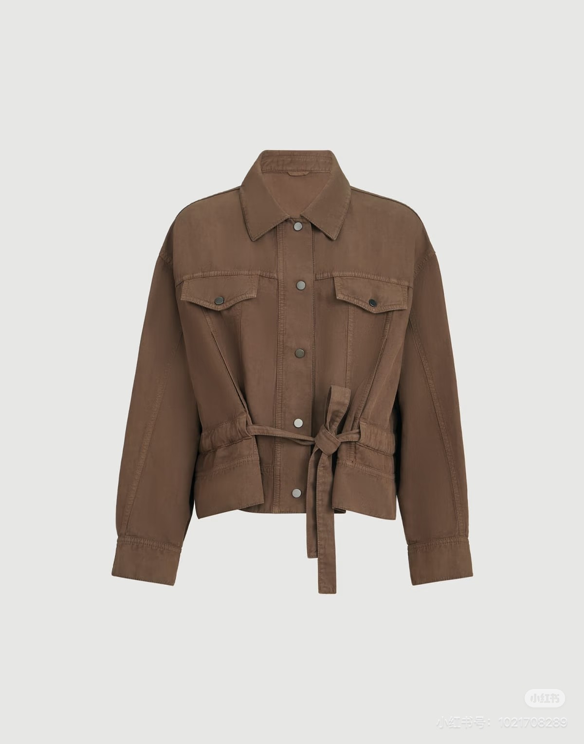 Brun 26fw drawstring denim jacket