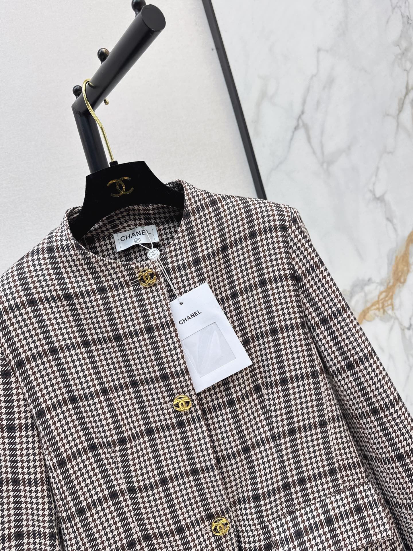 Chan 26fw check woven jacket