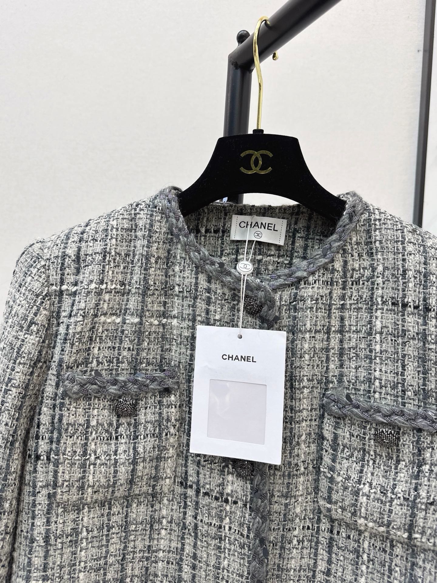 Chan 26fw tweed woven jacket