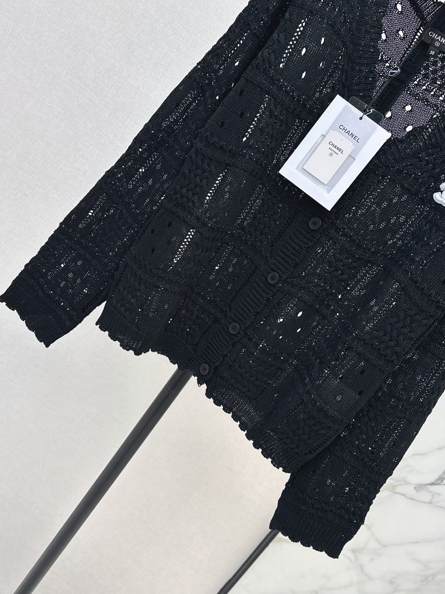 Chan 26fw jacquard knit cardigan