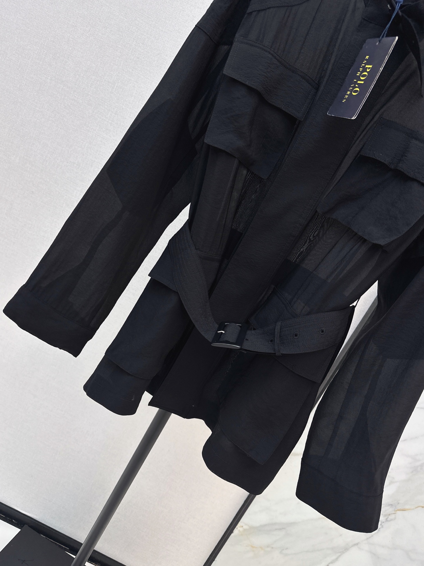 Ralp 26fw stand collar belted jacket