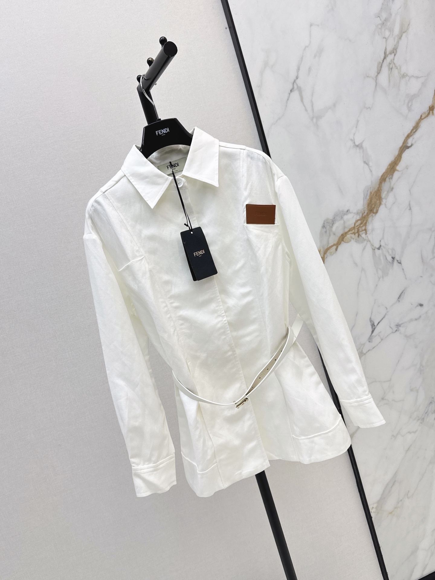 Fend 26fw belted shirt
