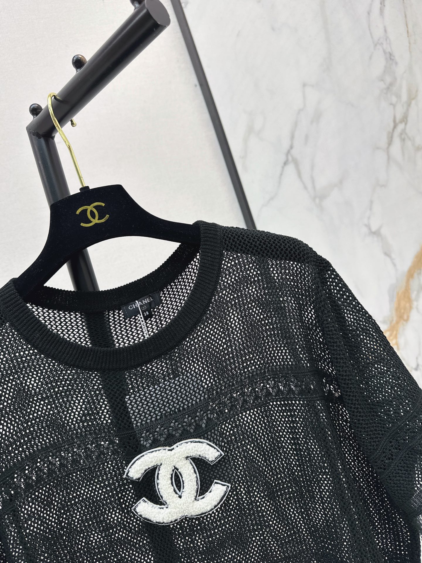 Chan 26fw hollow knitwear