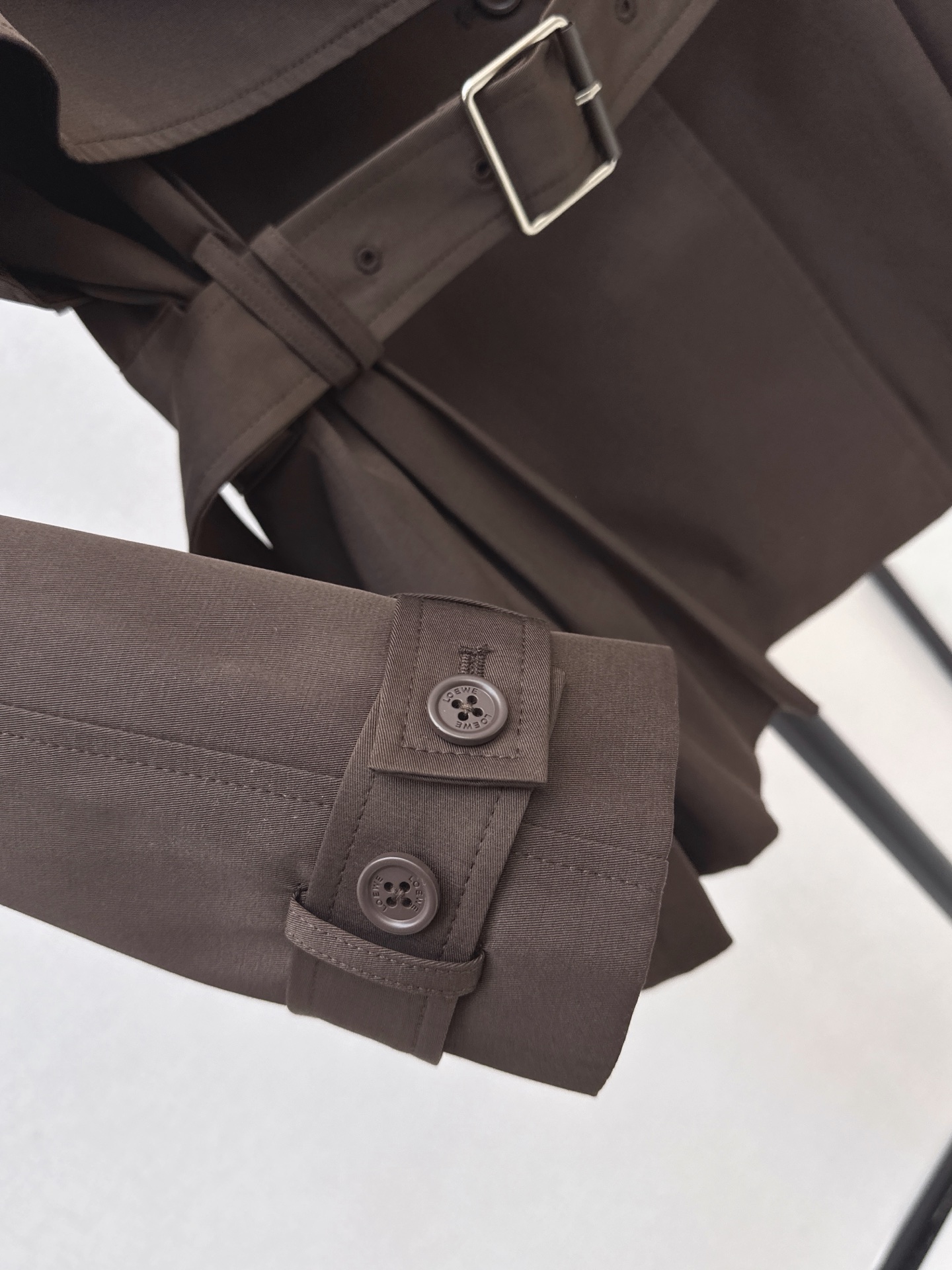 Loe 26fw hooded trench coats