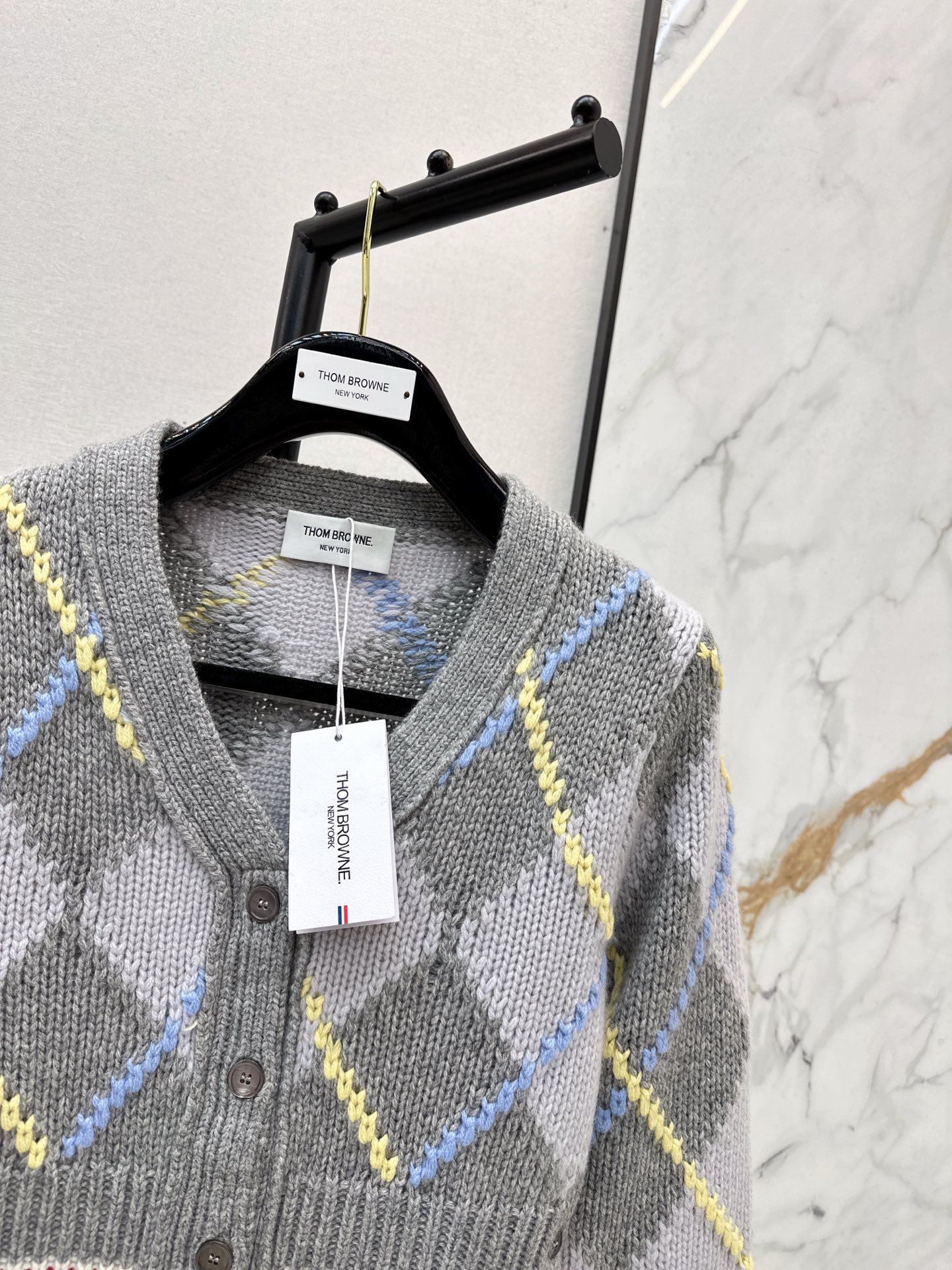 Thom 26fw jacquard knit cardigan