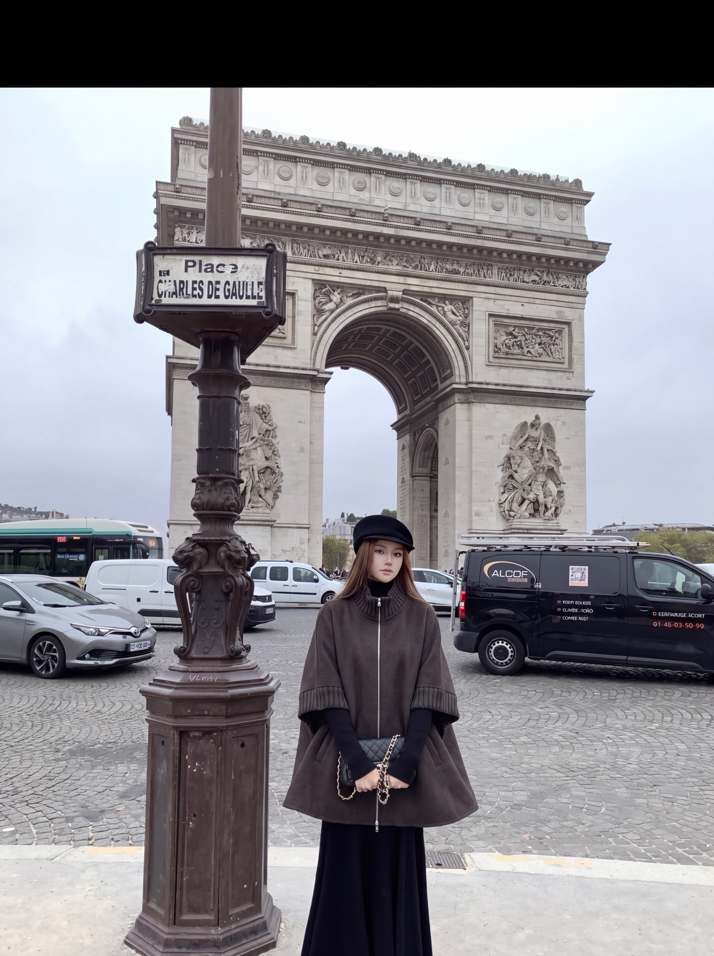 Max 26fw wool cape jacket