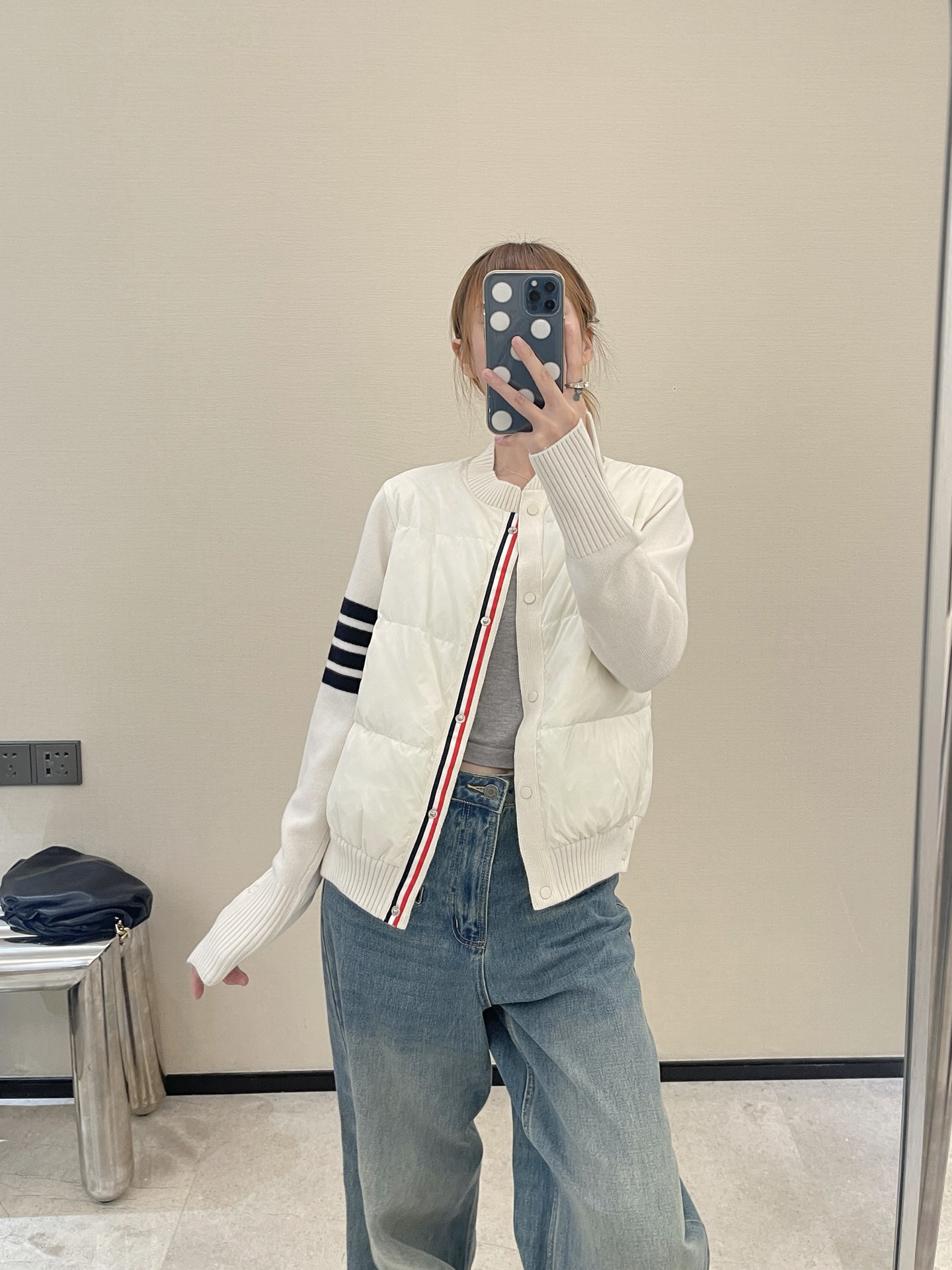 Thom 26fw wool contract down jacket